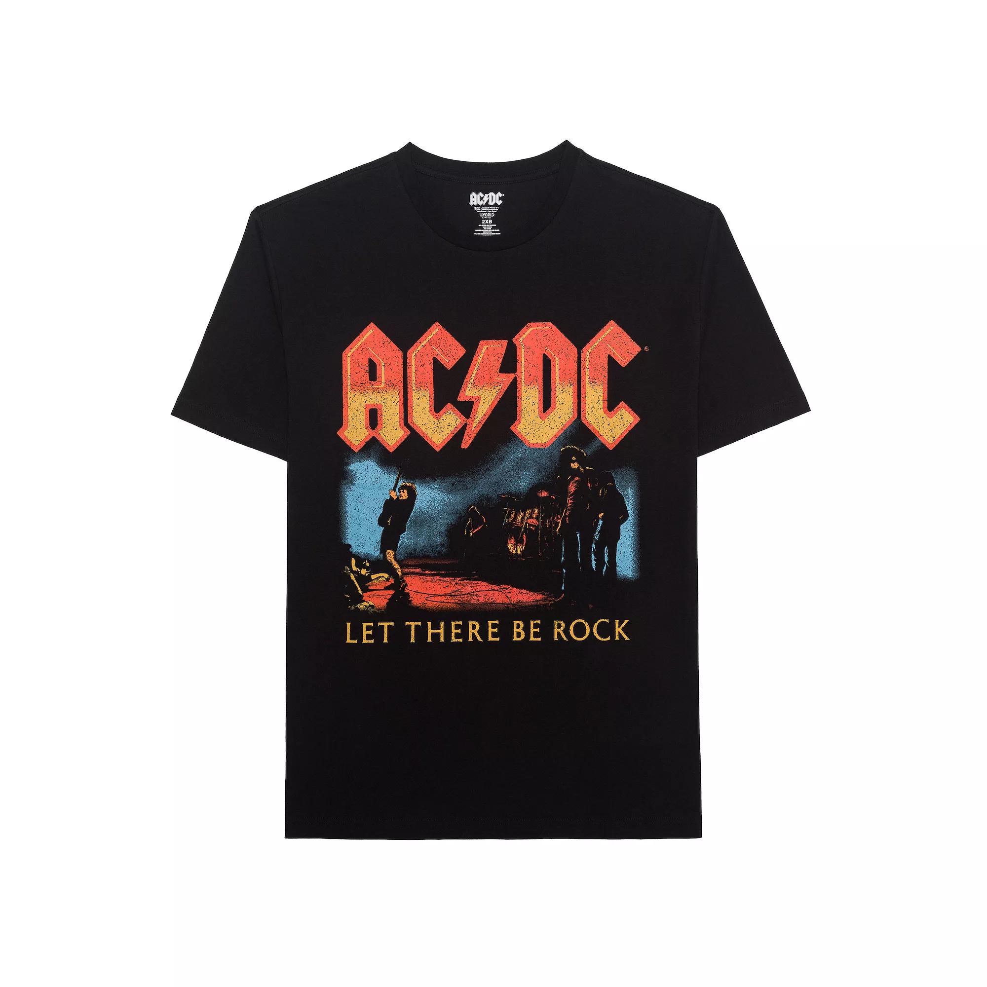 Big & Tall AC/DC Let There Be Rock Crewneck Graphic Tee, Men's,  Product Image