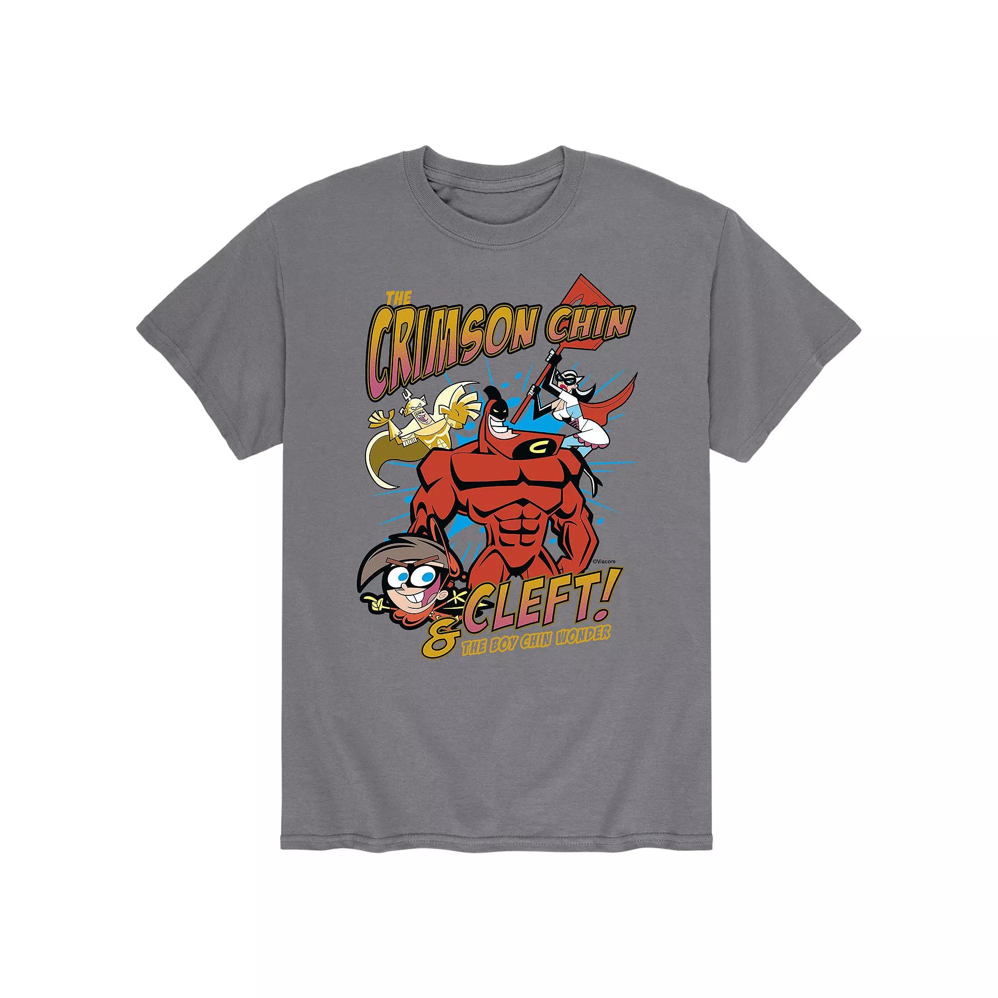 Men's Fairly Odd Parents Crimson Chin & Cleft Tee,  Product Image