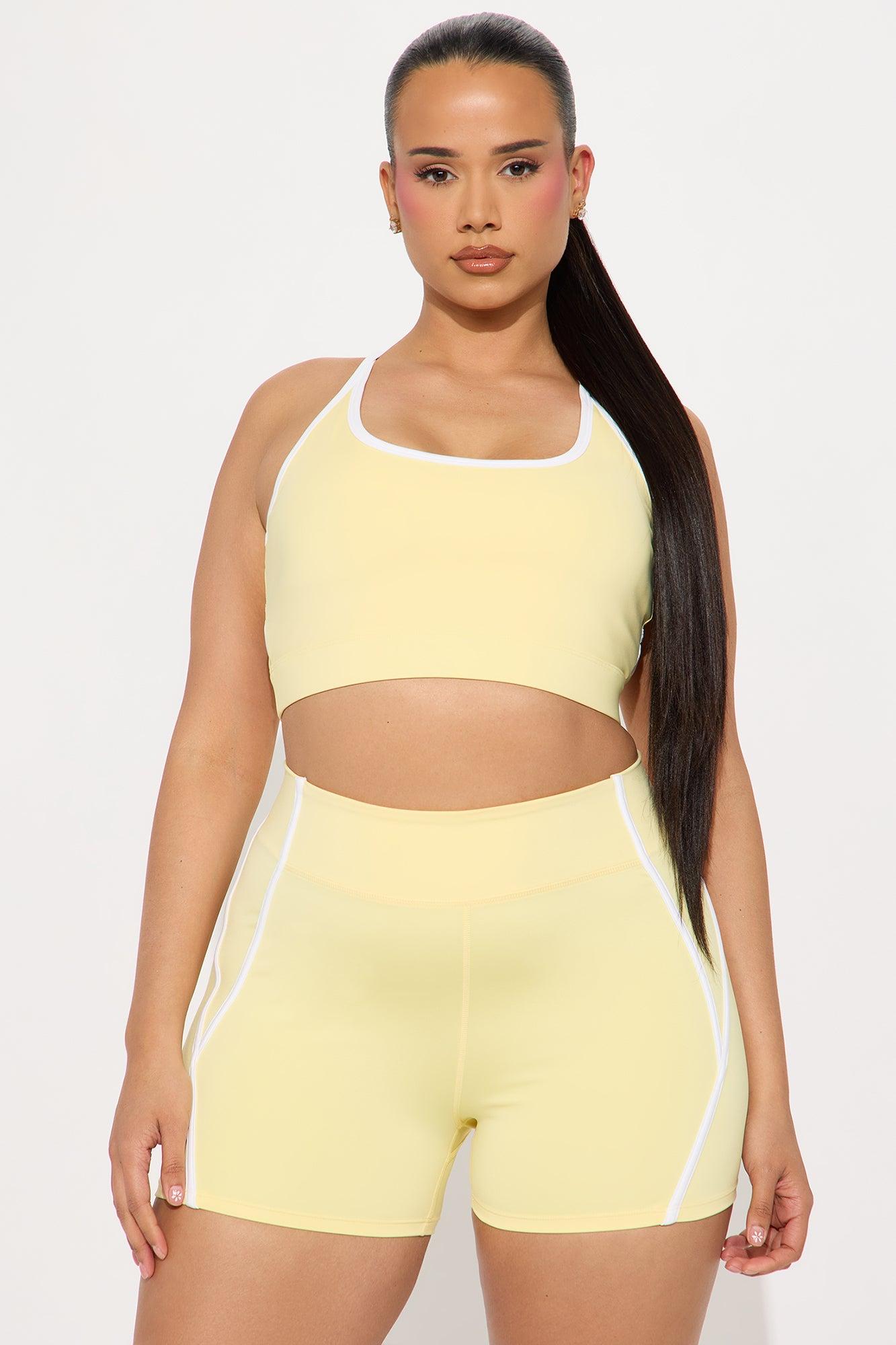 Match Maker Elevate Sports Bra - Butter Yellow Product Image