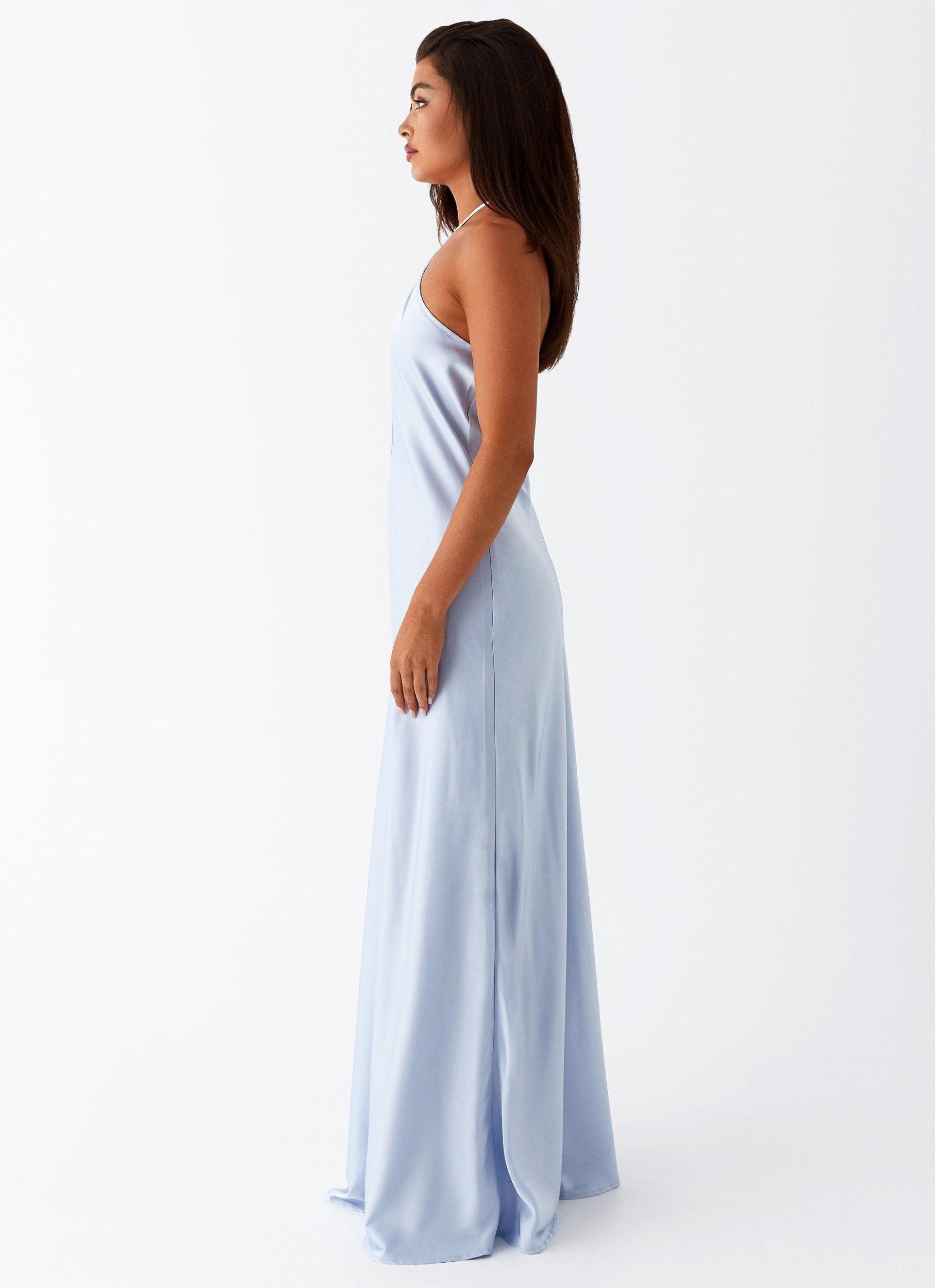 Noir Symphony Maxi Dress - Ice Blue Product Image