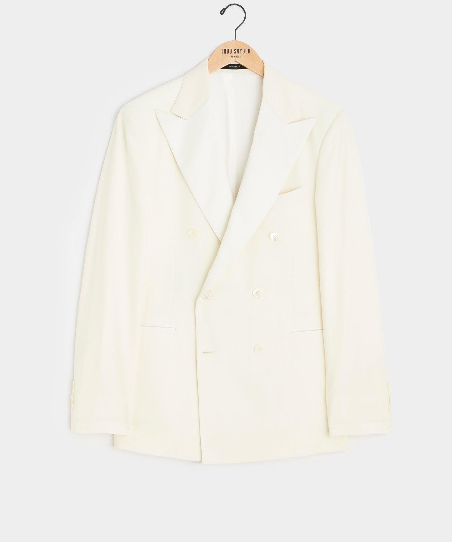 Relaxed Italian Wool Double-Breasted Tuxedo Product Image