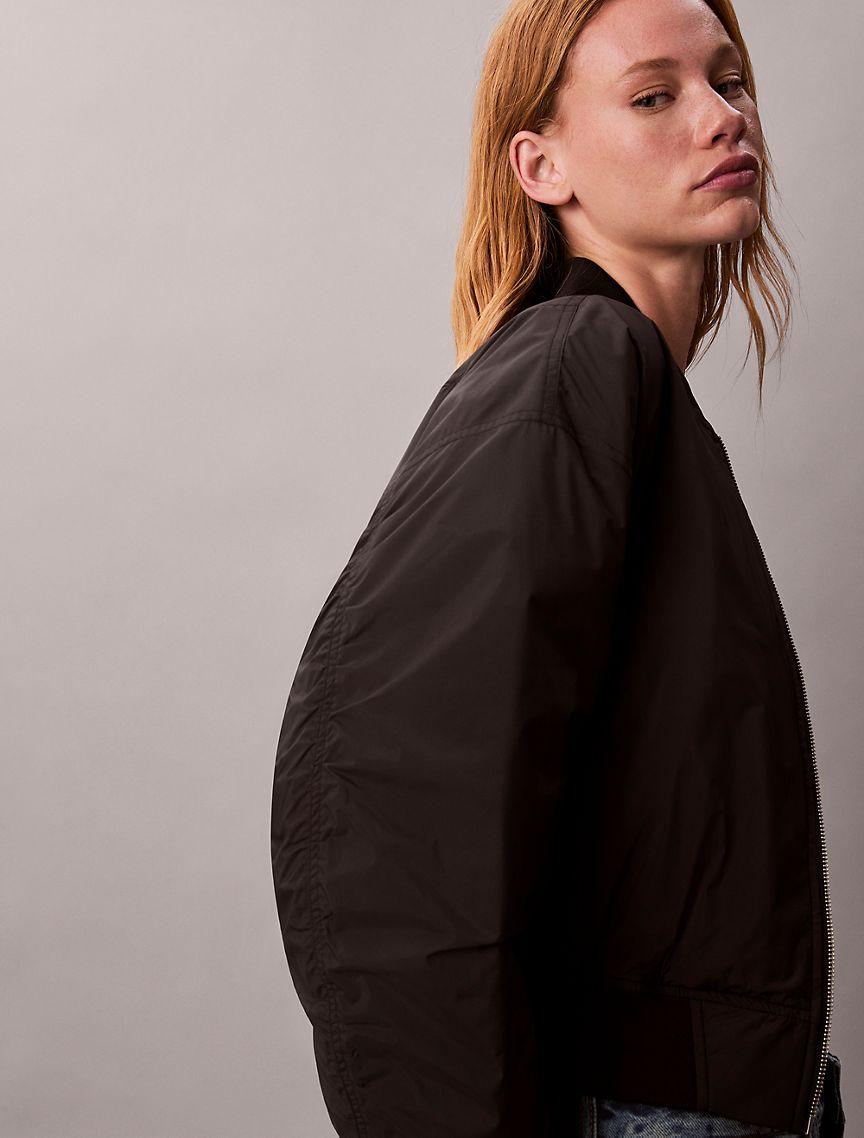 Logo Graphic Padded Bomber Jacket Product Image