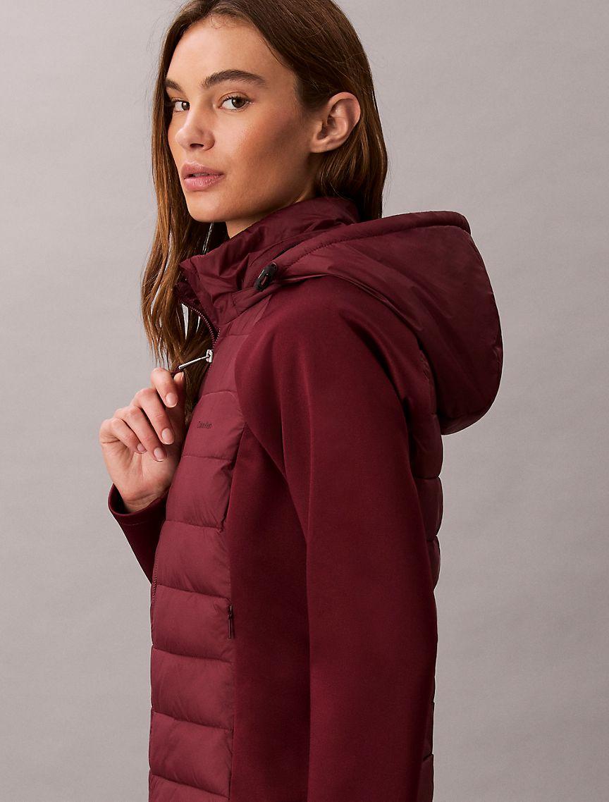 Mixed Media Puffer Jacket Product Image