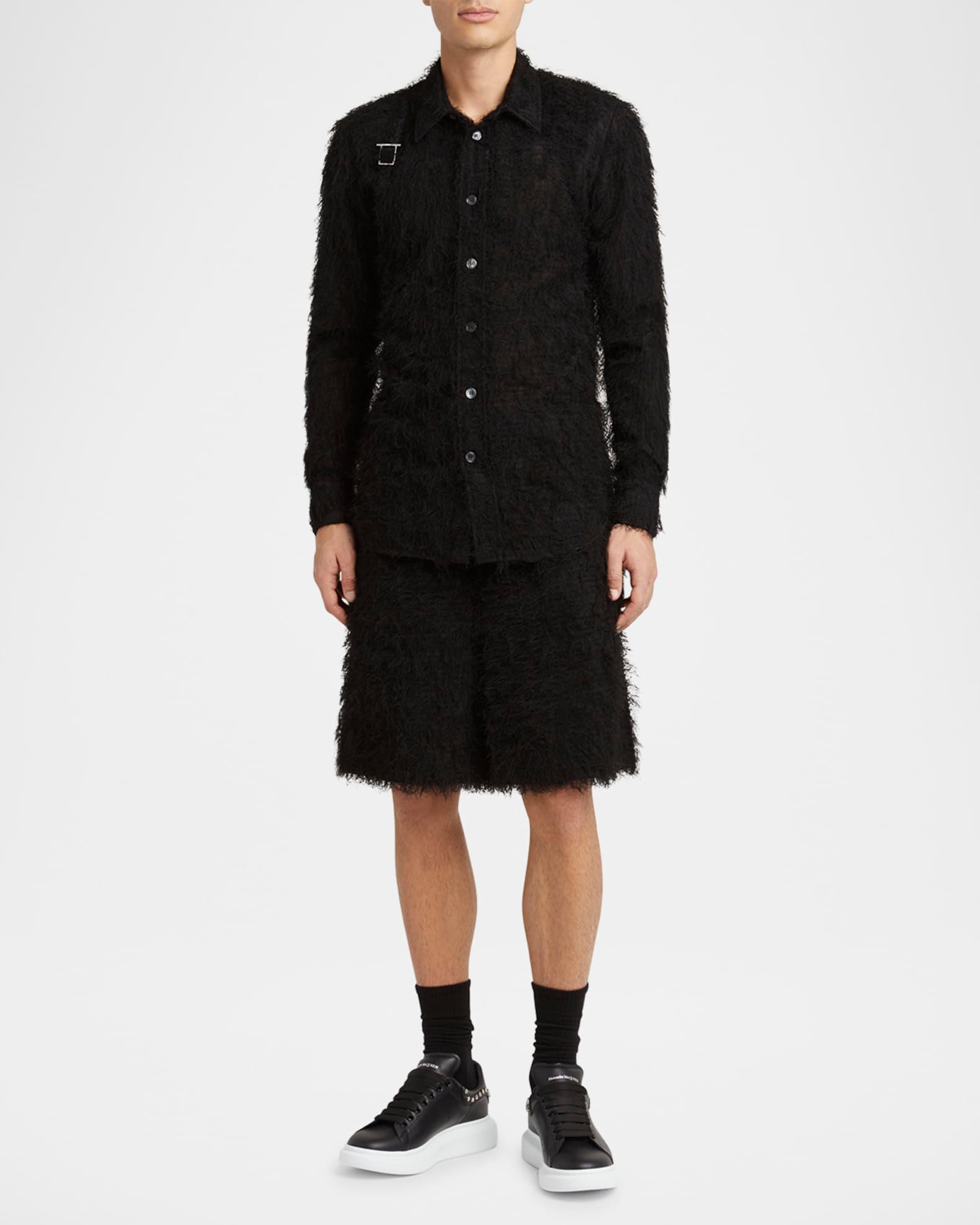 Men's Oversized Studded Leather Low-Top Sneakers Product Image