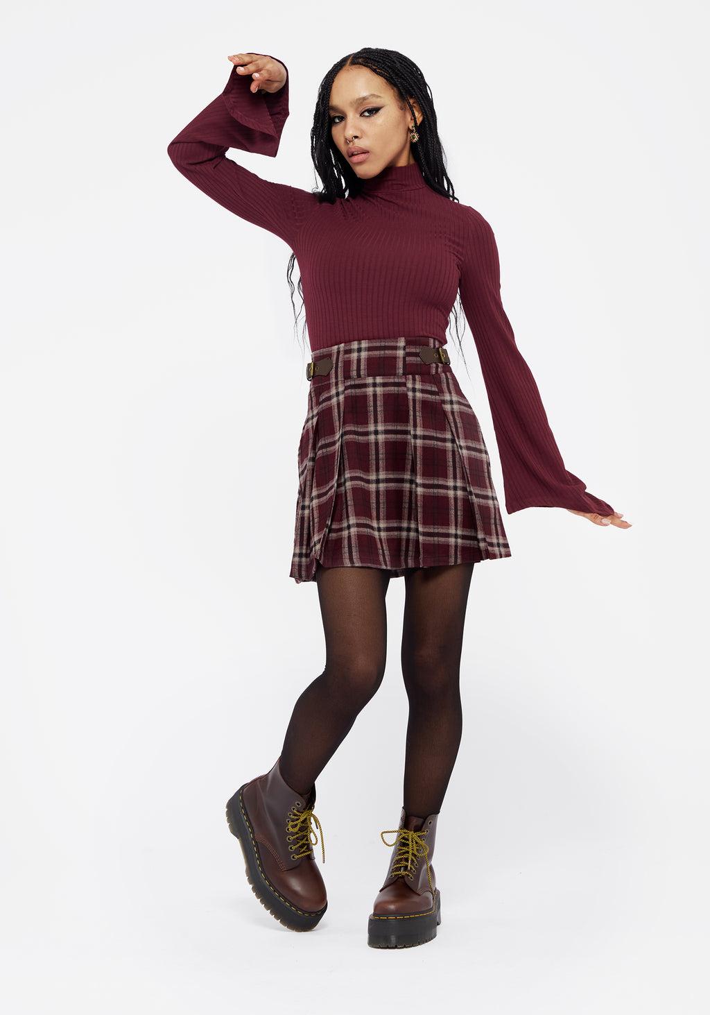 Amata Flared Sleeve Top - Red Product Image