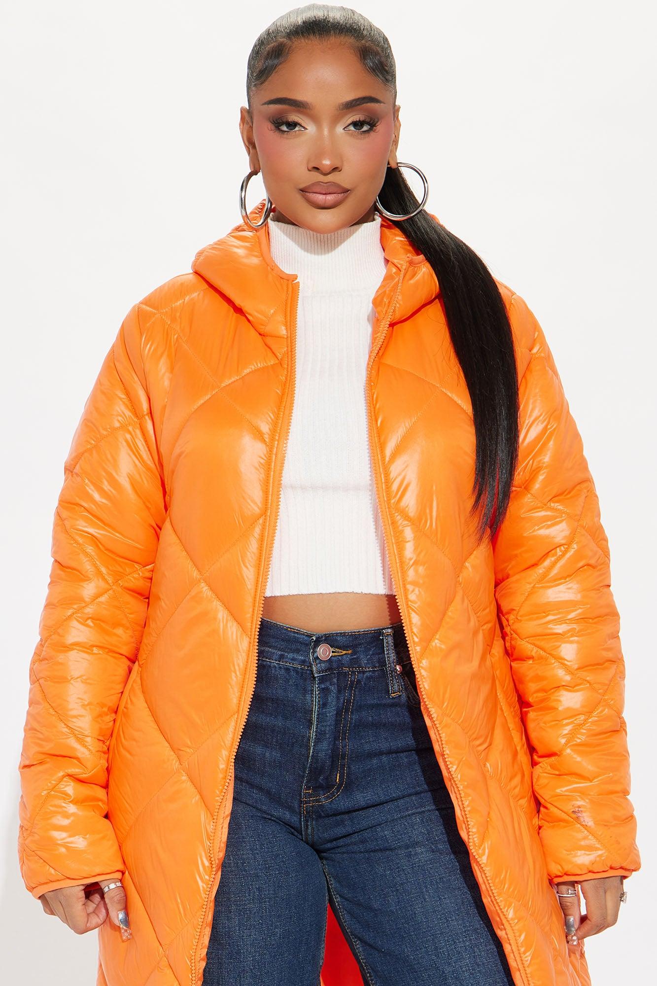 Everyday Swag Long Puffer - Orange Product Image