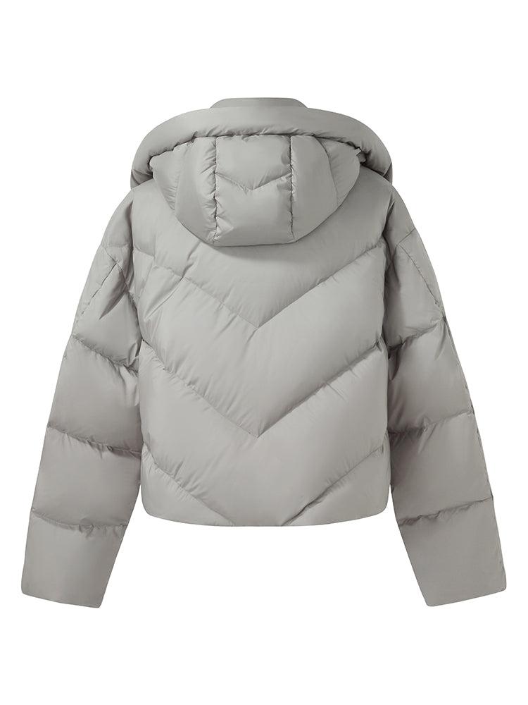 Hooded Short Goose Down Jacket Product Image