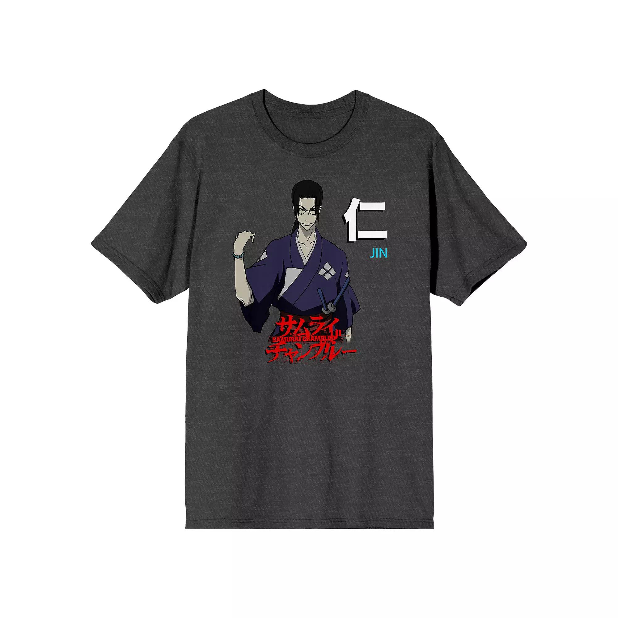 Men's Samurai Champloo Jin Tee, Size: Large, Black Product Image