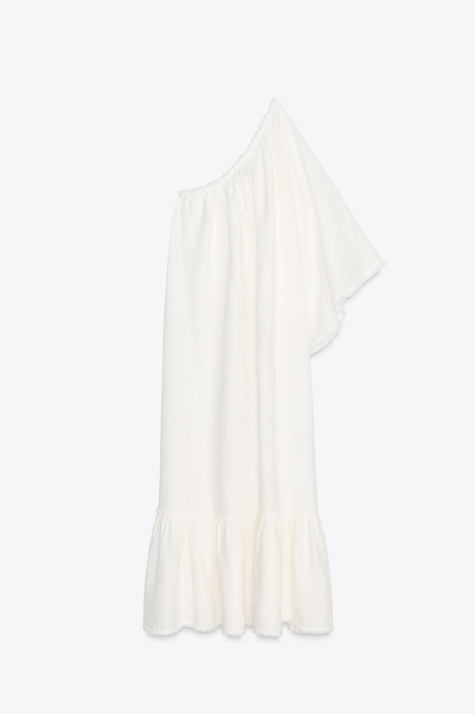 ZW COLLECTION 100% LINEN ASYMMETRIC DRESS Product Image