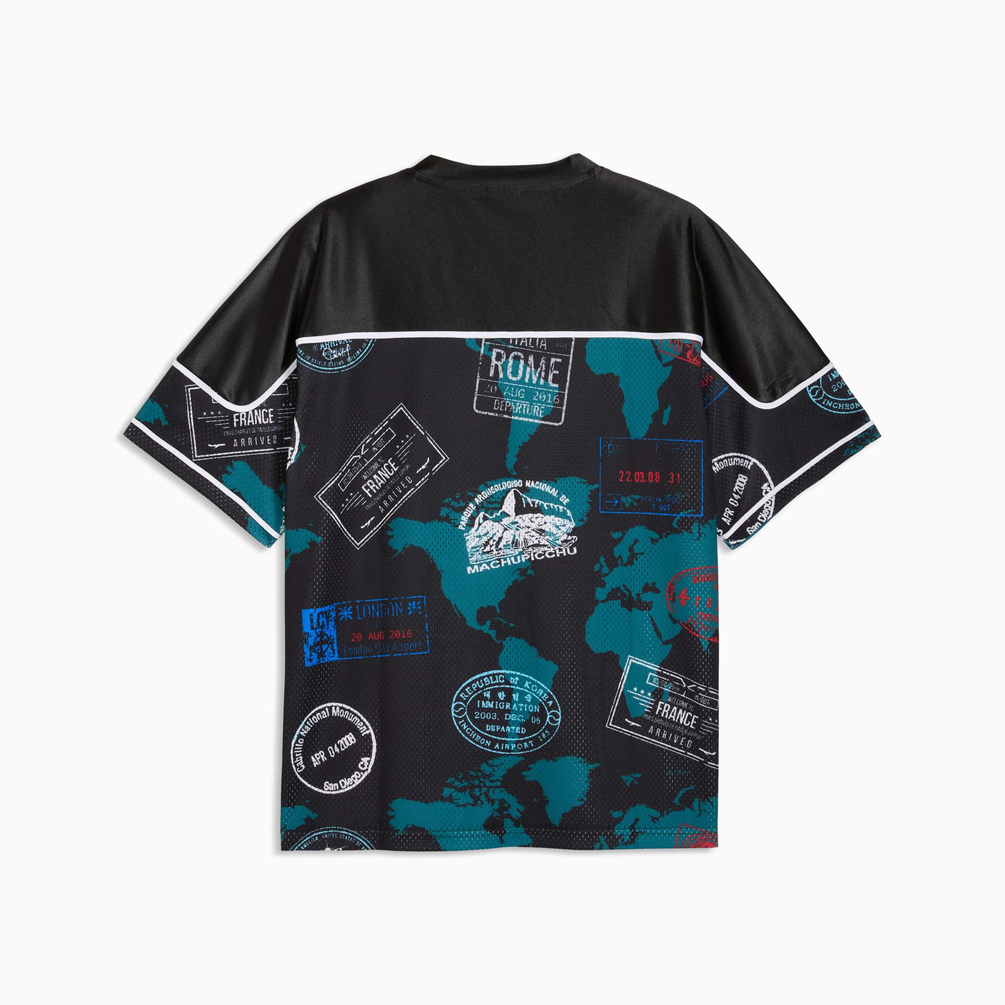 Around The World Men's Patterned Basketball Jersey Product Image