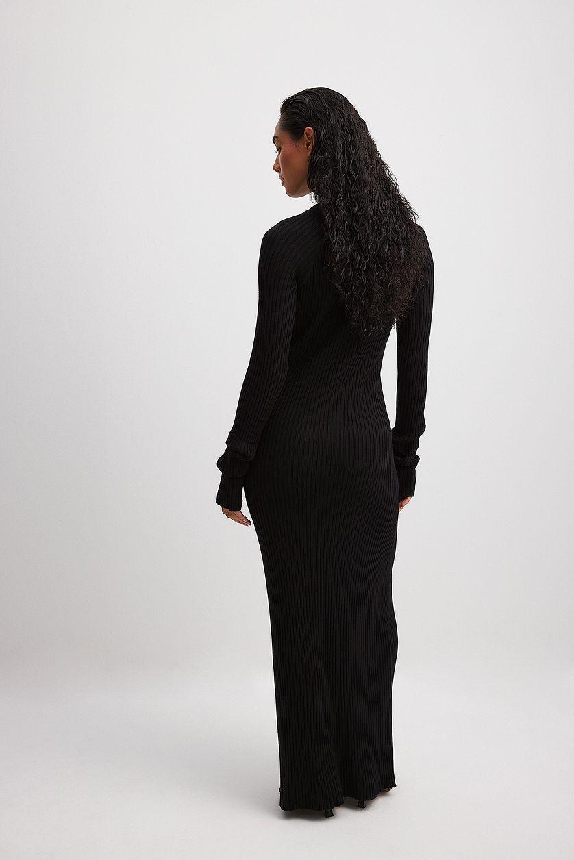 Knitted Ribbed Maxi Dress Product Image