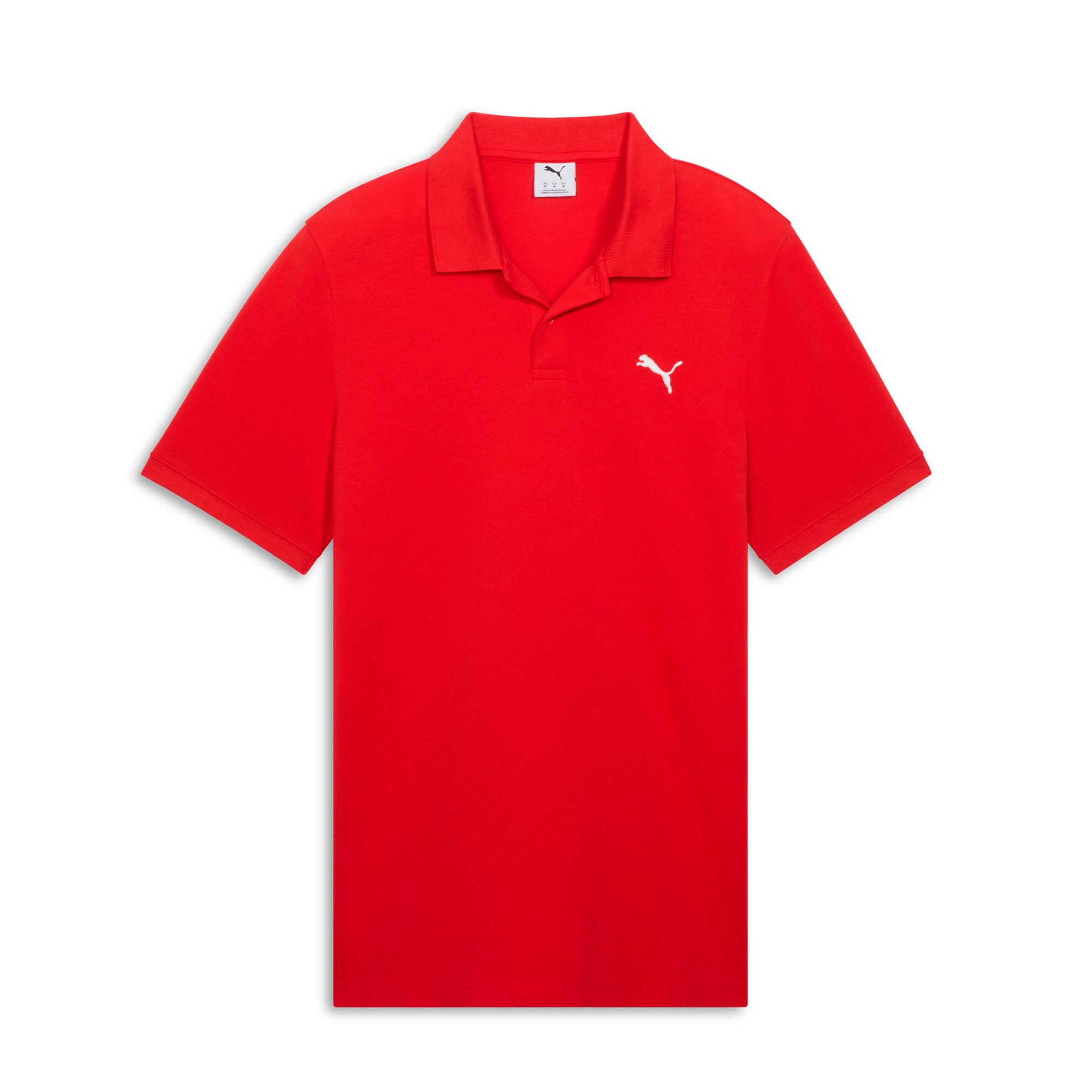 Essentials Small PUMA Logo Pique Polo US Men Product Image