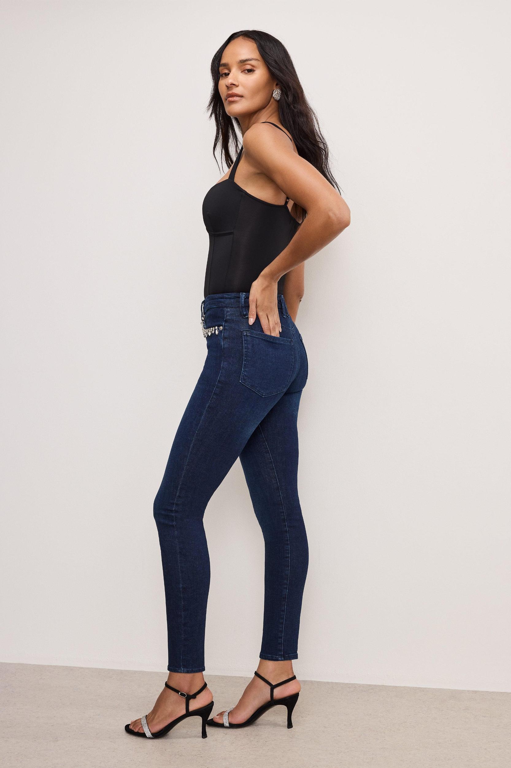 GOOD LEGS SKINNY DIAMOND JEANS | BLUE224 Product Image