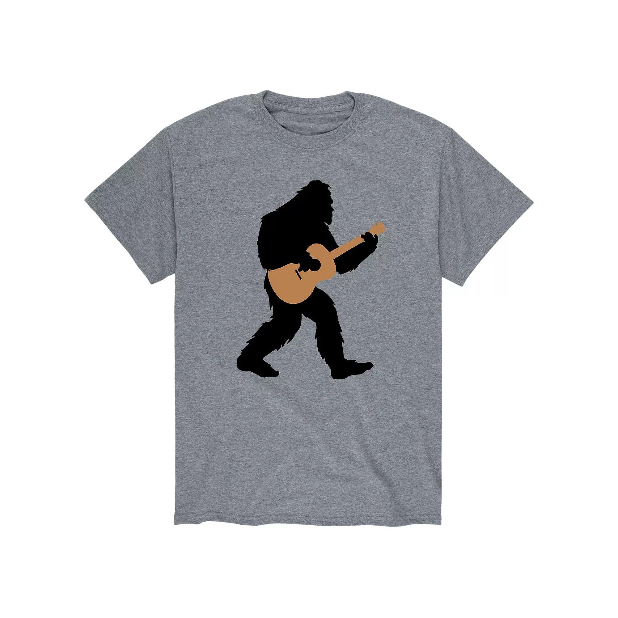Men's Sasquatch Playing Guitar Tee,  Product Image