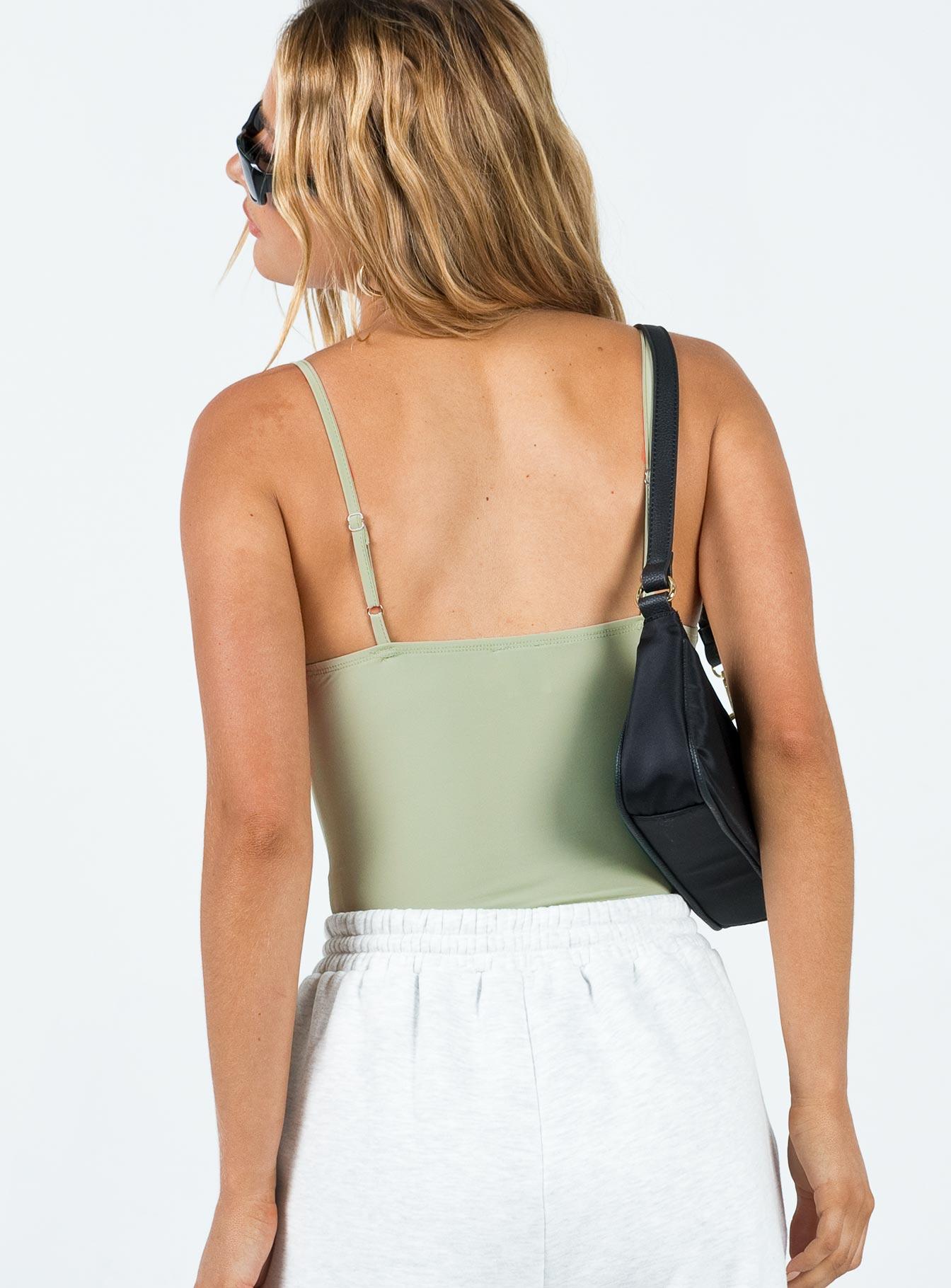 Linden Bodysuit Khaki Product Image