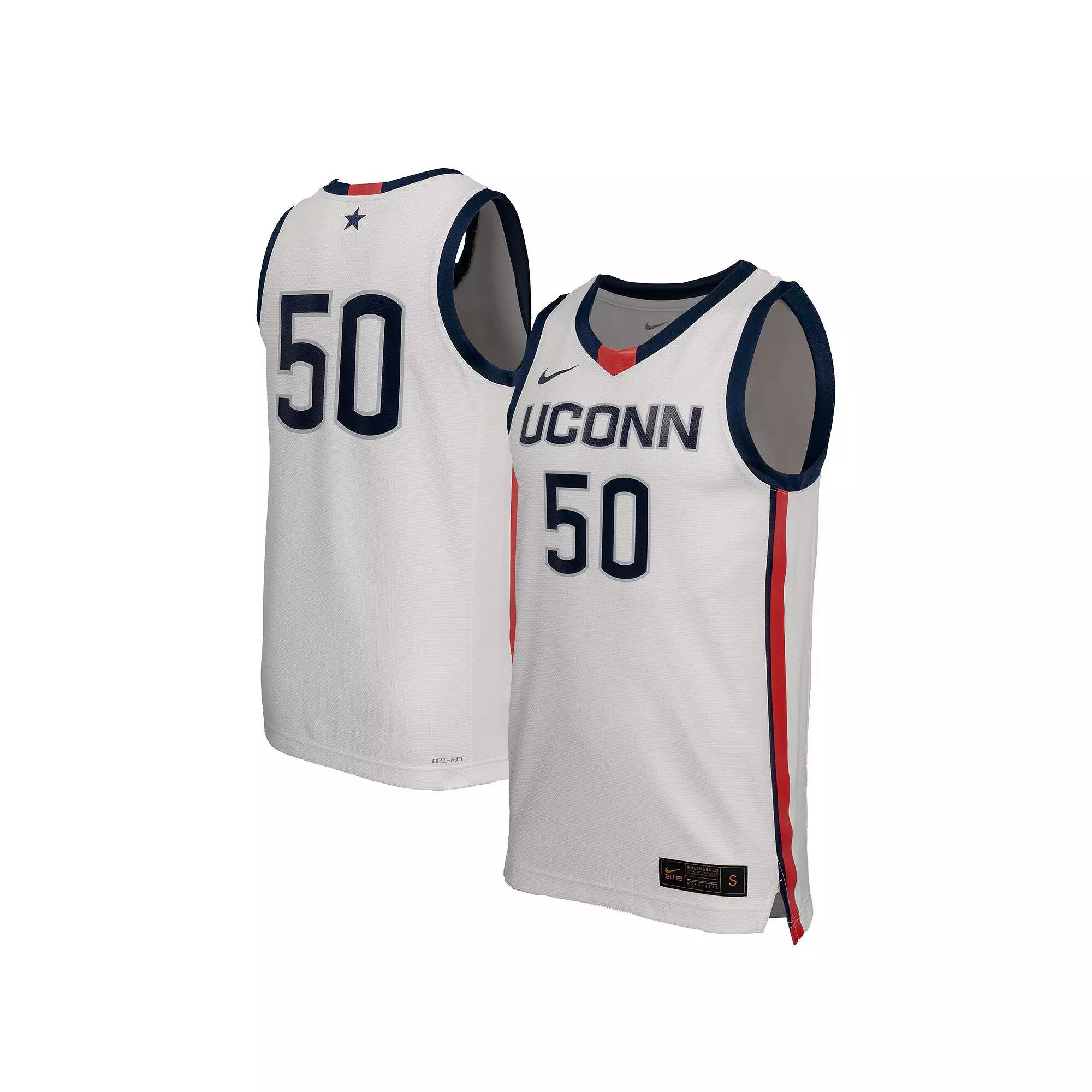 Men's Nike White UConn Huskies Replica Basketball Jersey, Adult Unisex,  Product Image