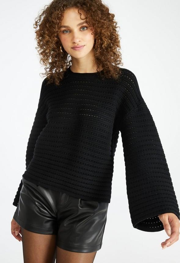 JustFab Margaux Platform Loafer Pump Womens Black/ White Size 8.5 Product Image