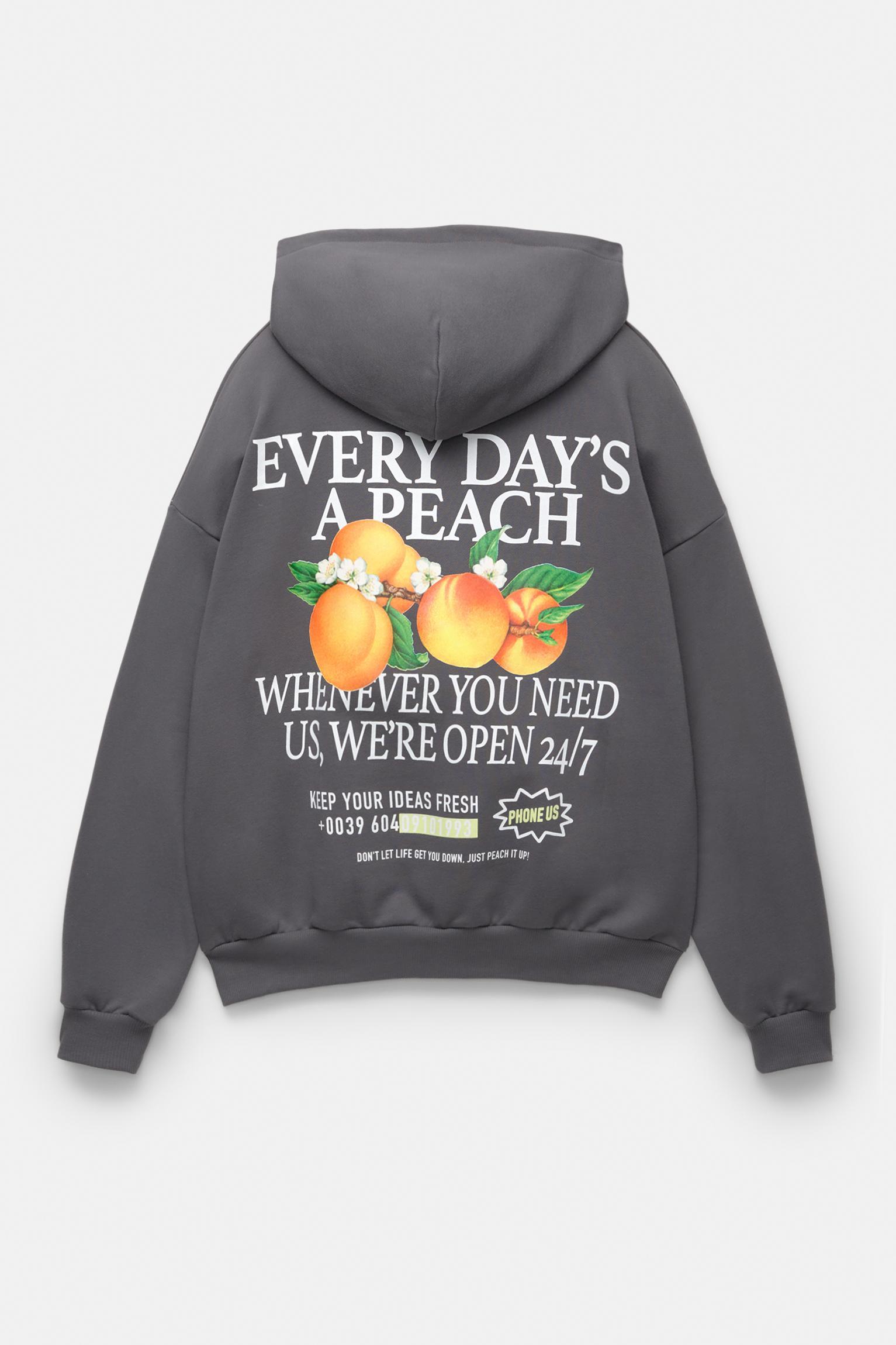 Peach hoodie Product Image