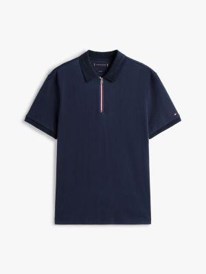 Regular Fit Interlock Zip Polo Product Image