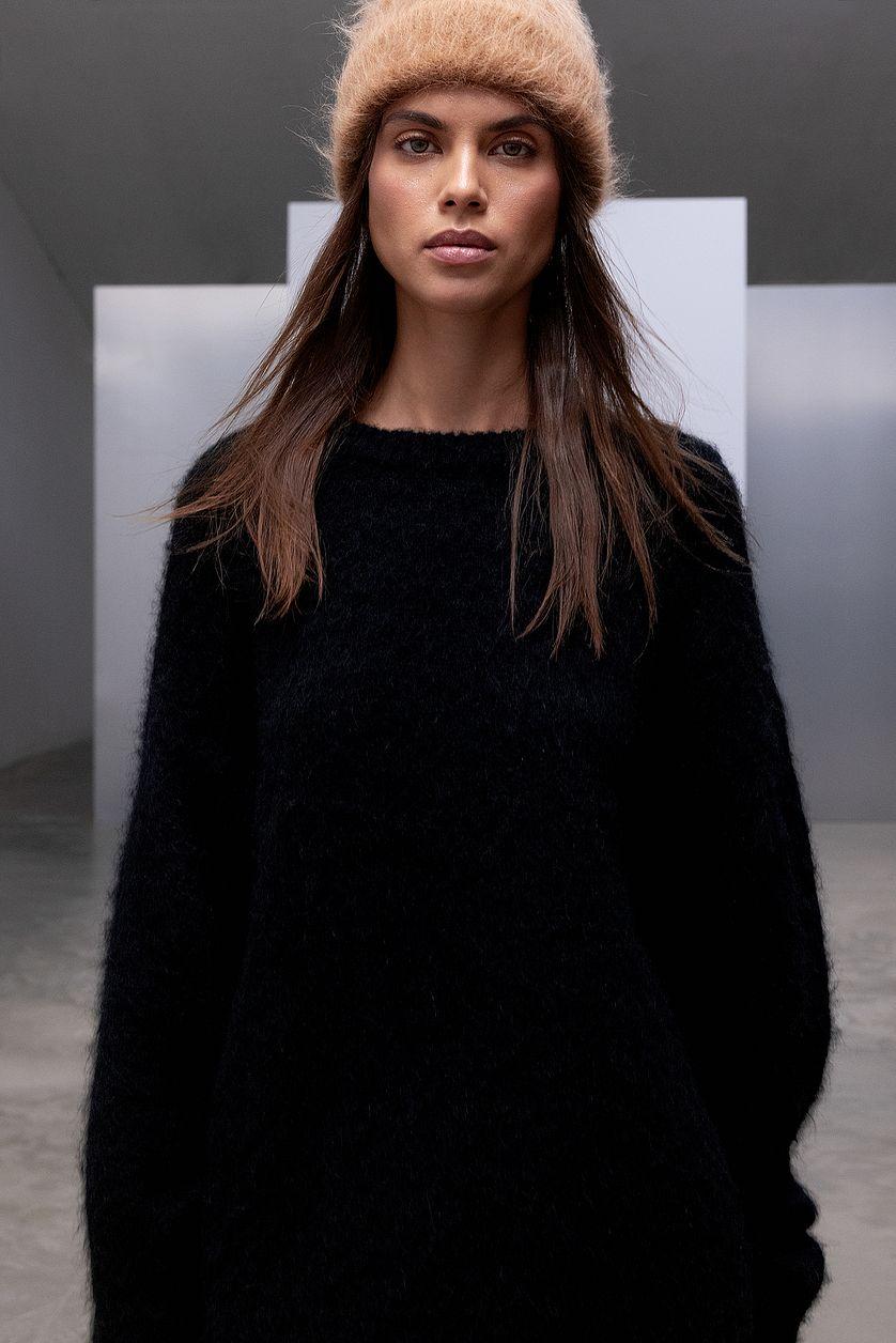 Alpaca Blend Hairy Beanie Product Image