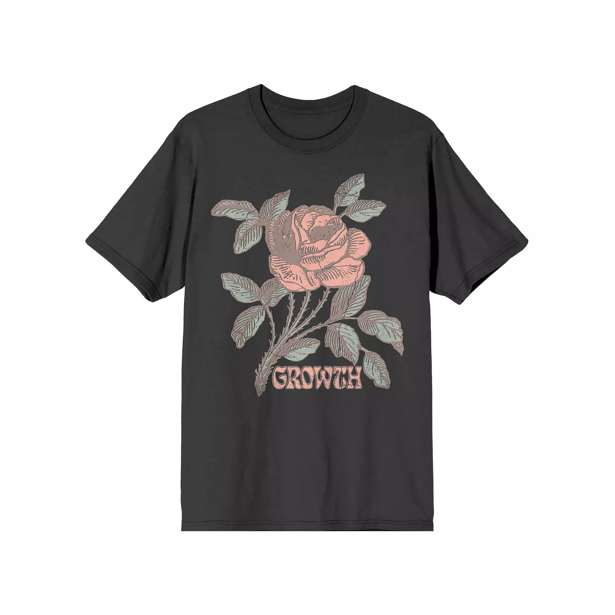 Men's Vintage Rose Positive Graphic Tee,  Product Image