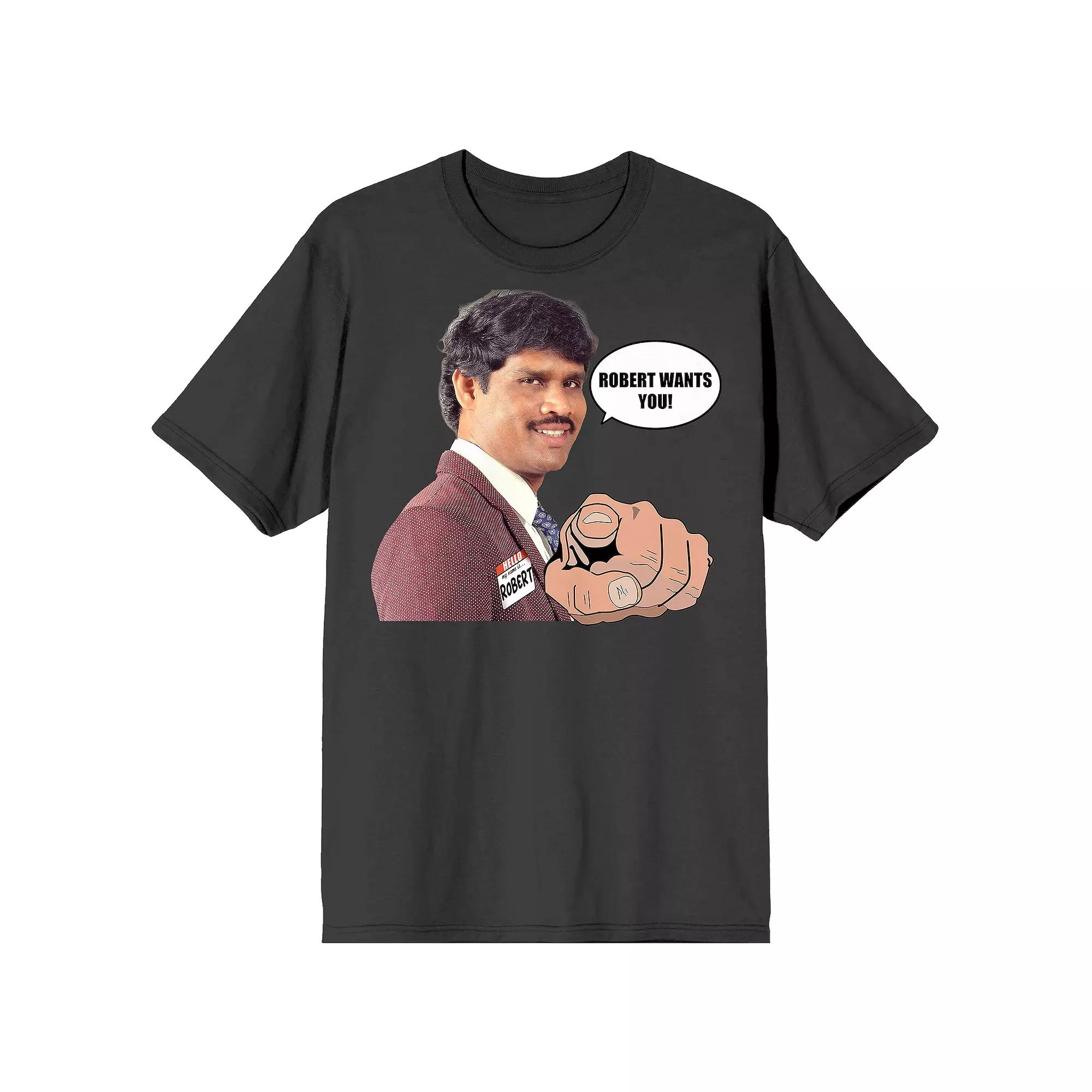 Men's Screenshot Energy Meme "Robert Wants You" Tee,  Product Image