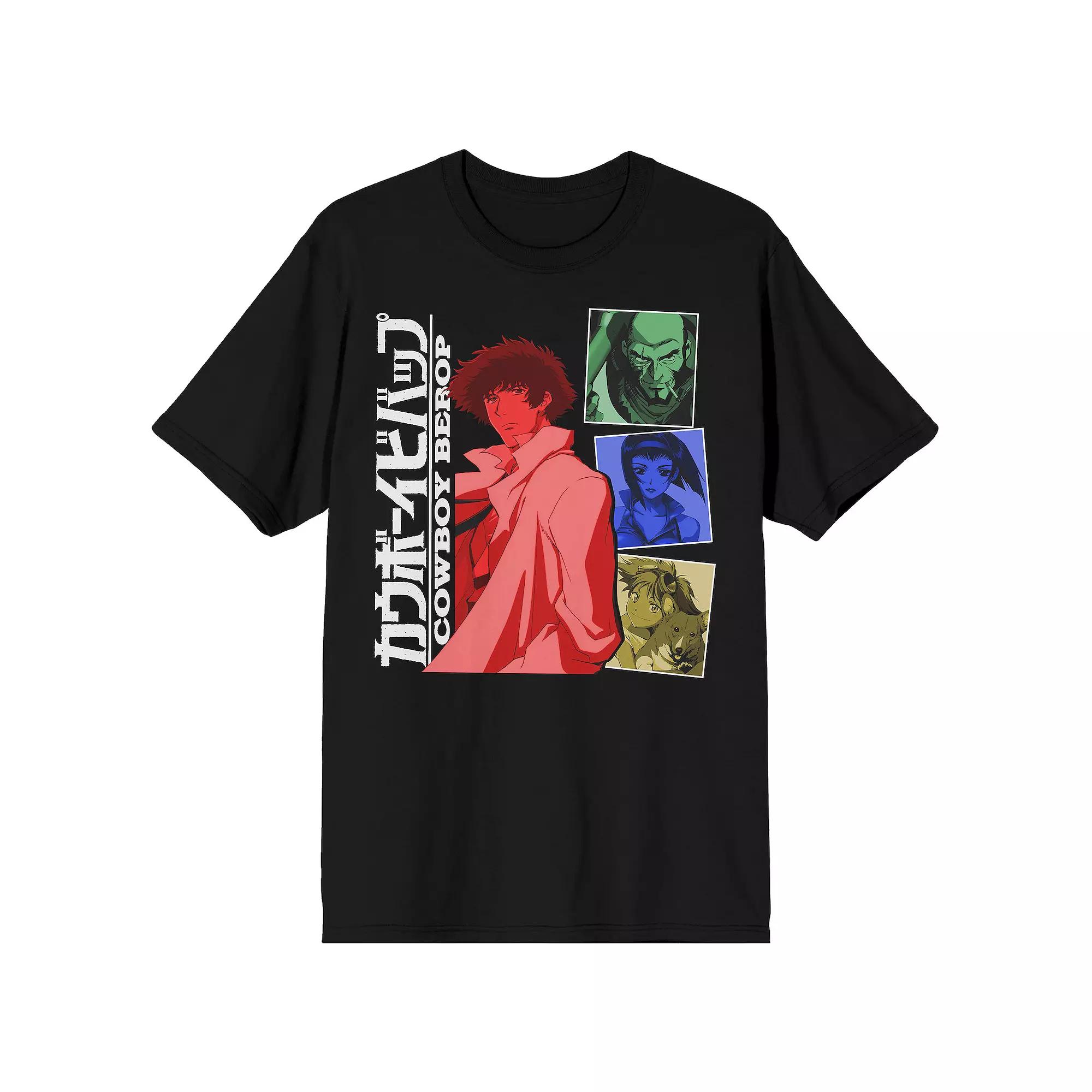 Men's Cowboy Bebop Spike And Crew Tee, Size: XL, Black Product Image