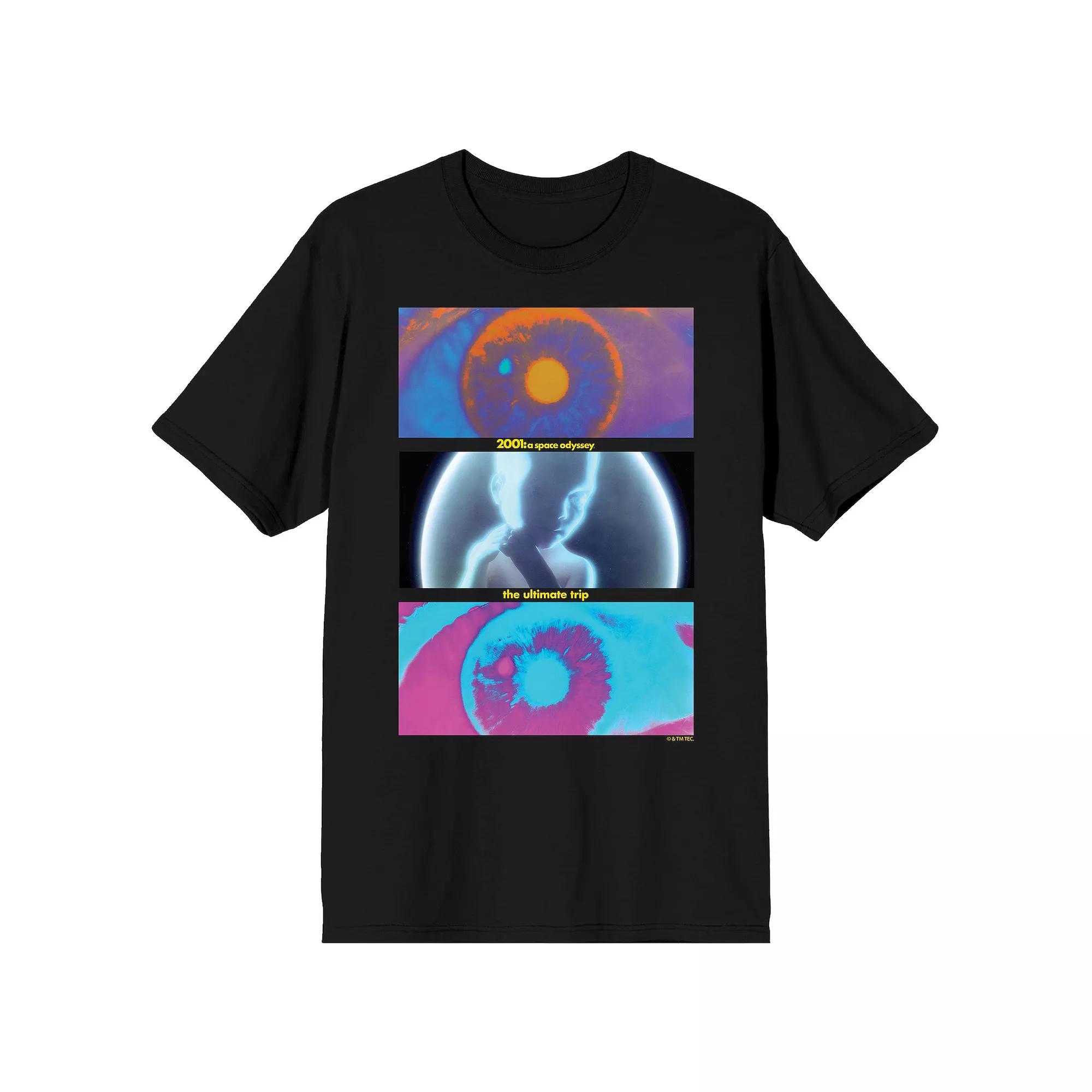 Men's 2001 A Space Odyssey Hyperspace Screenshots Graphic Tee,  Product Image