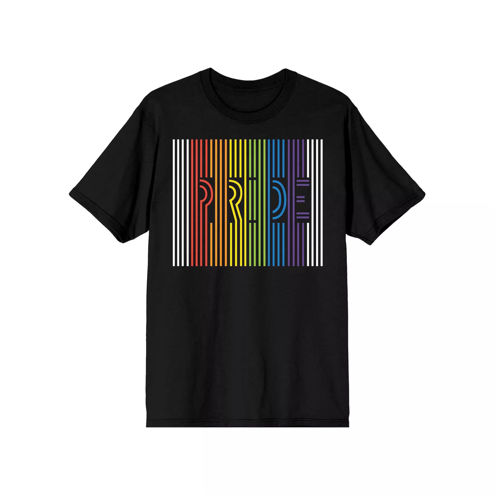 Men's Pride Rainbow Stripes Tee,  Product Image
