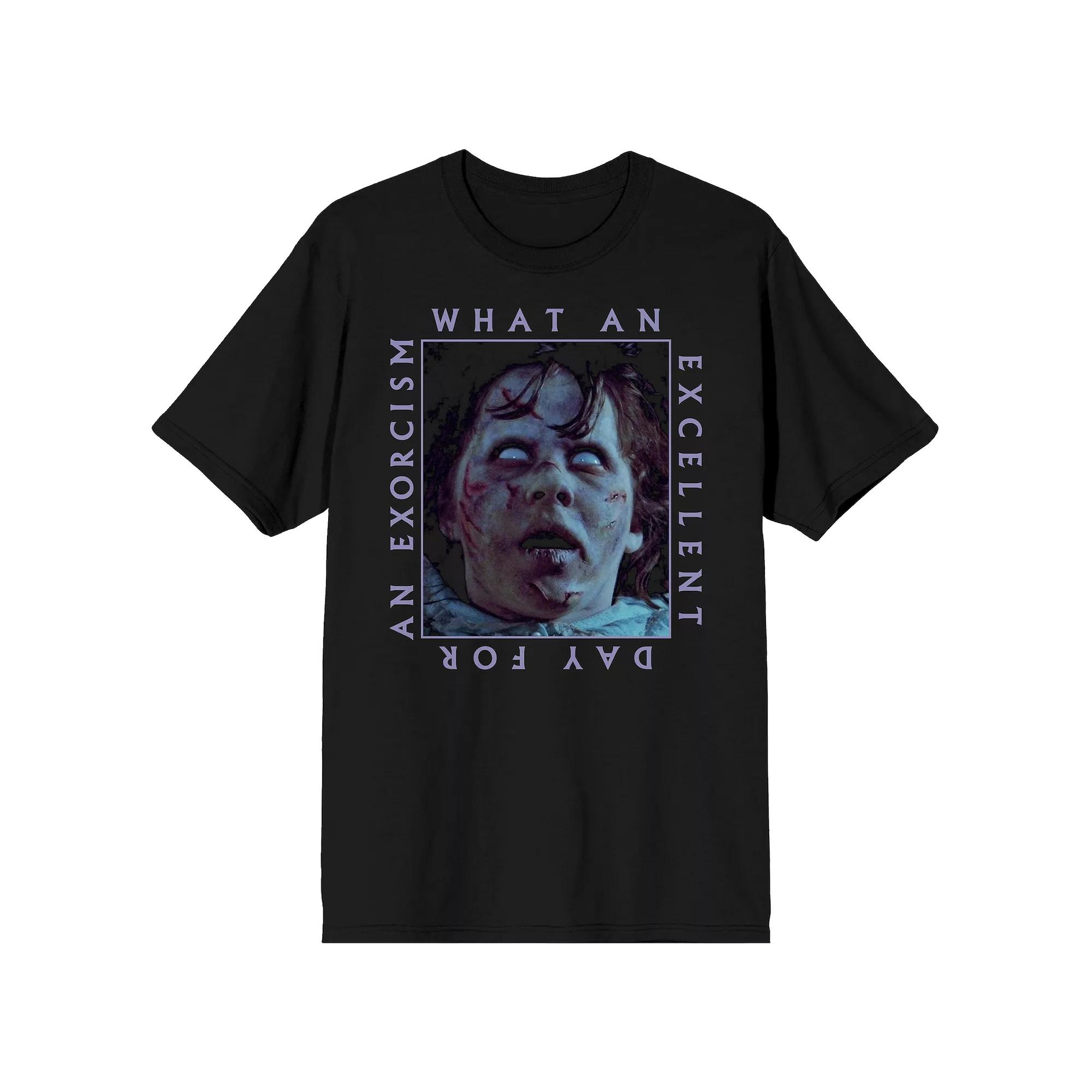 Men's The Exorcist Excellent Day For An Exorcism Tee, Boy's, Size: XXL, Black Product Image