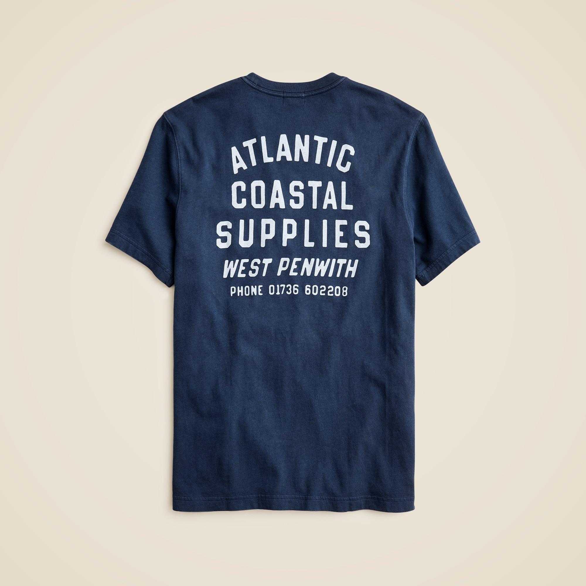 Atlantic Coastal Supplies X J.Crew vintage-wash cotton graphic T-shirt Product Image