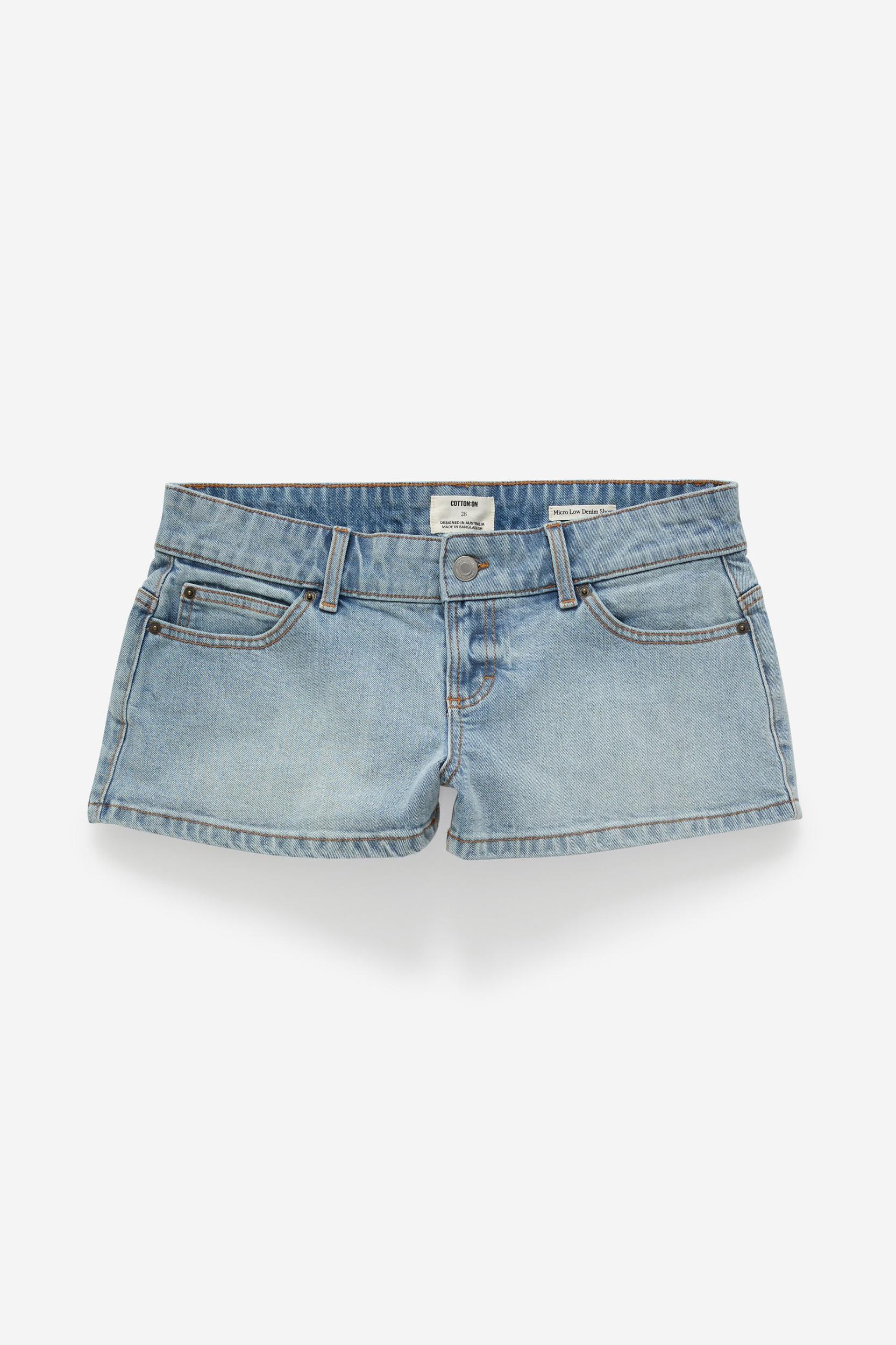 Micro Low Denim Short Product Image