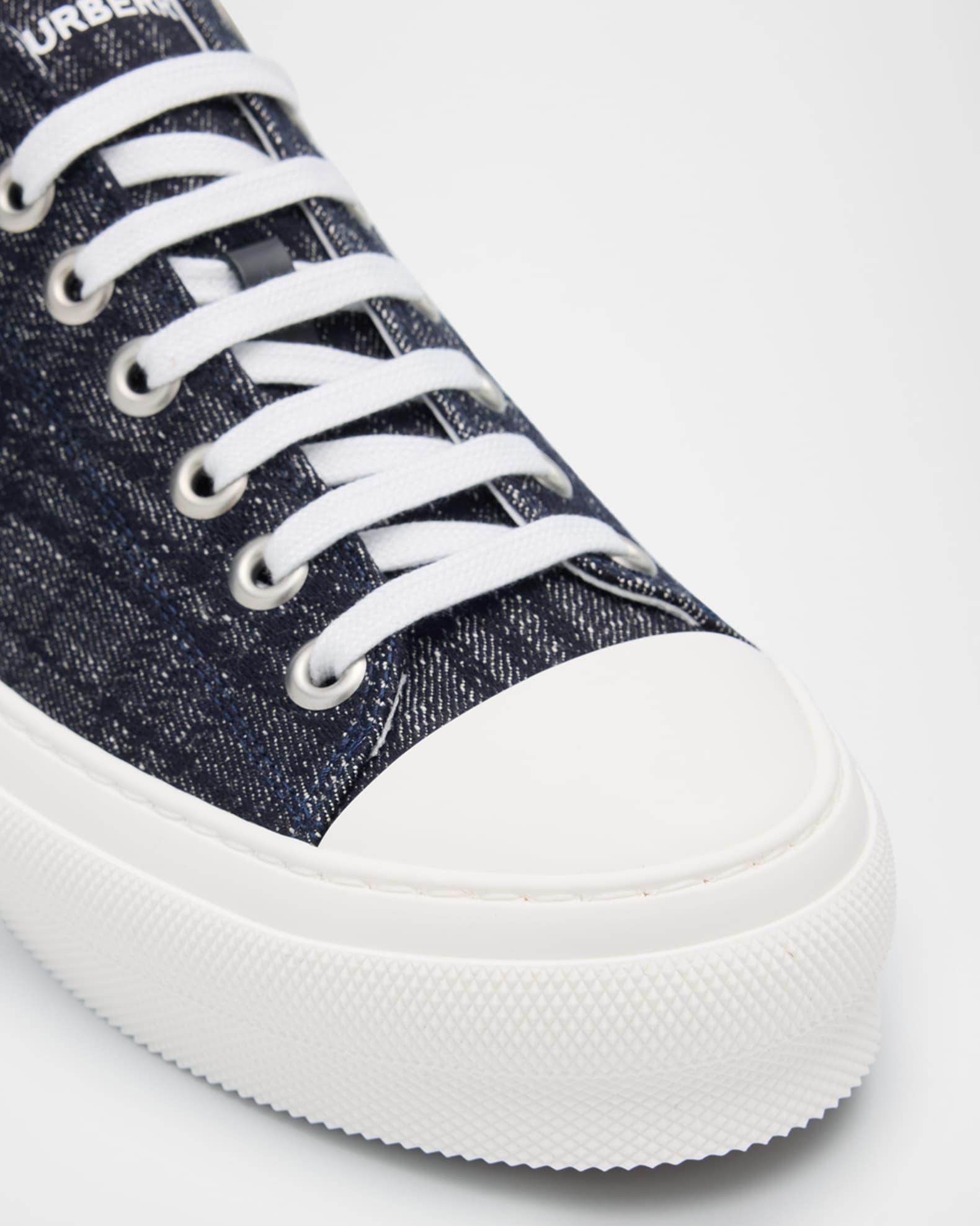 Men's Jack Tonal Check Denim Low-Top Sneakers Product Image