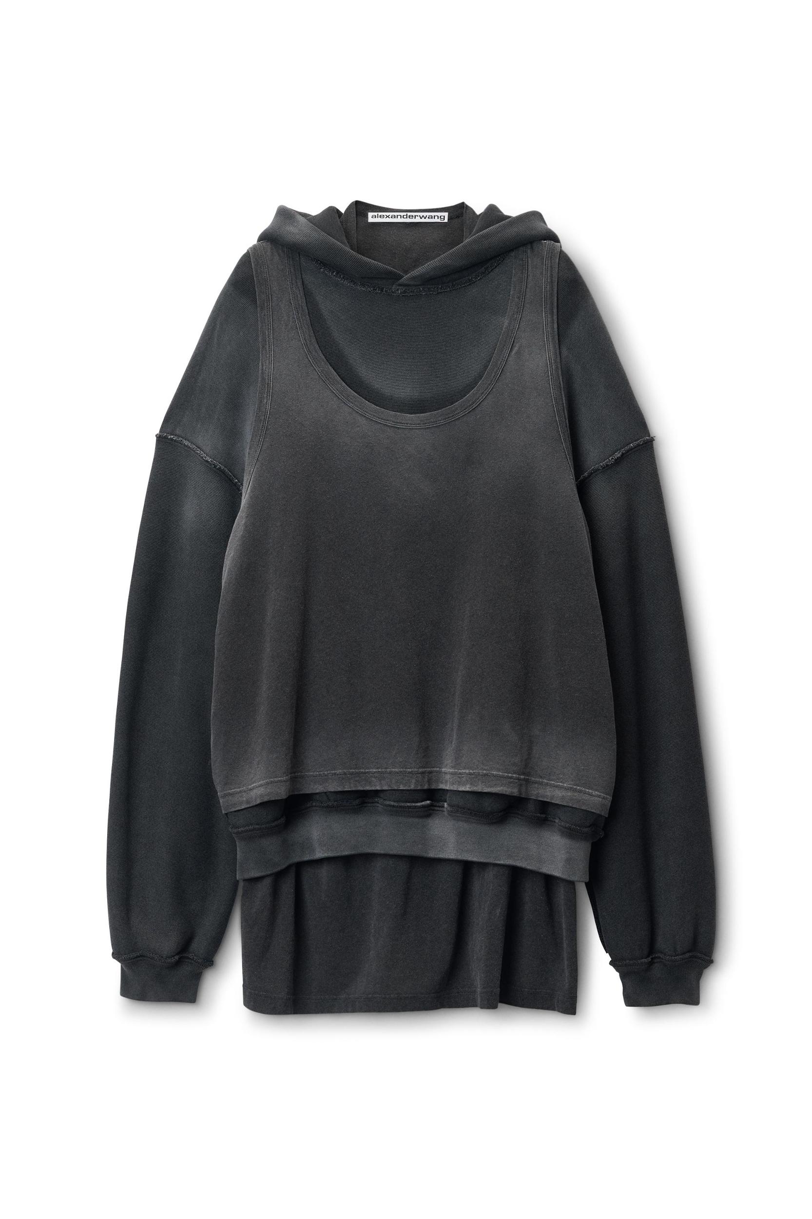 Oversize Triple-layer Unisex Hoodie In Cotton Product Image