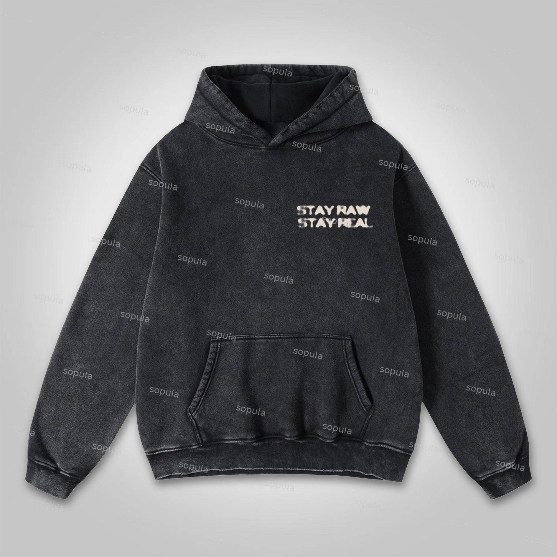 Sopula All We Need Is Money Graphic Print Washed Hoodie Product Image