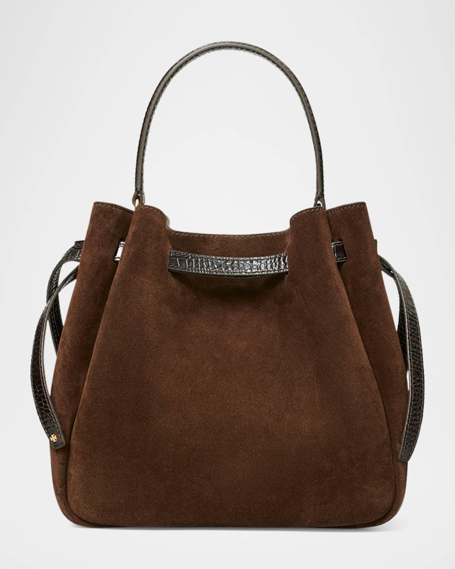 Romy Suede Belted Bucket Bag Product Image