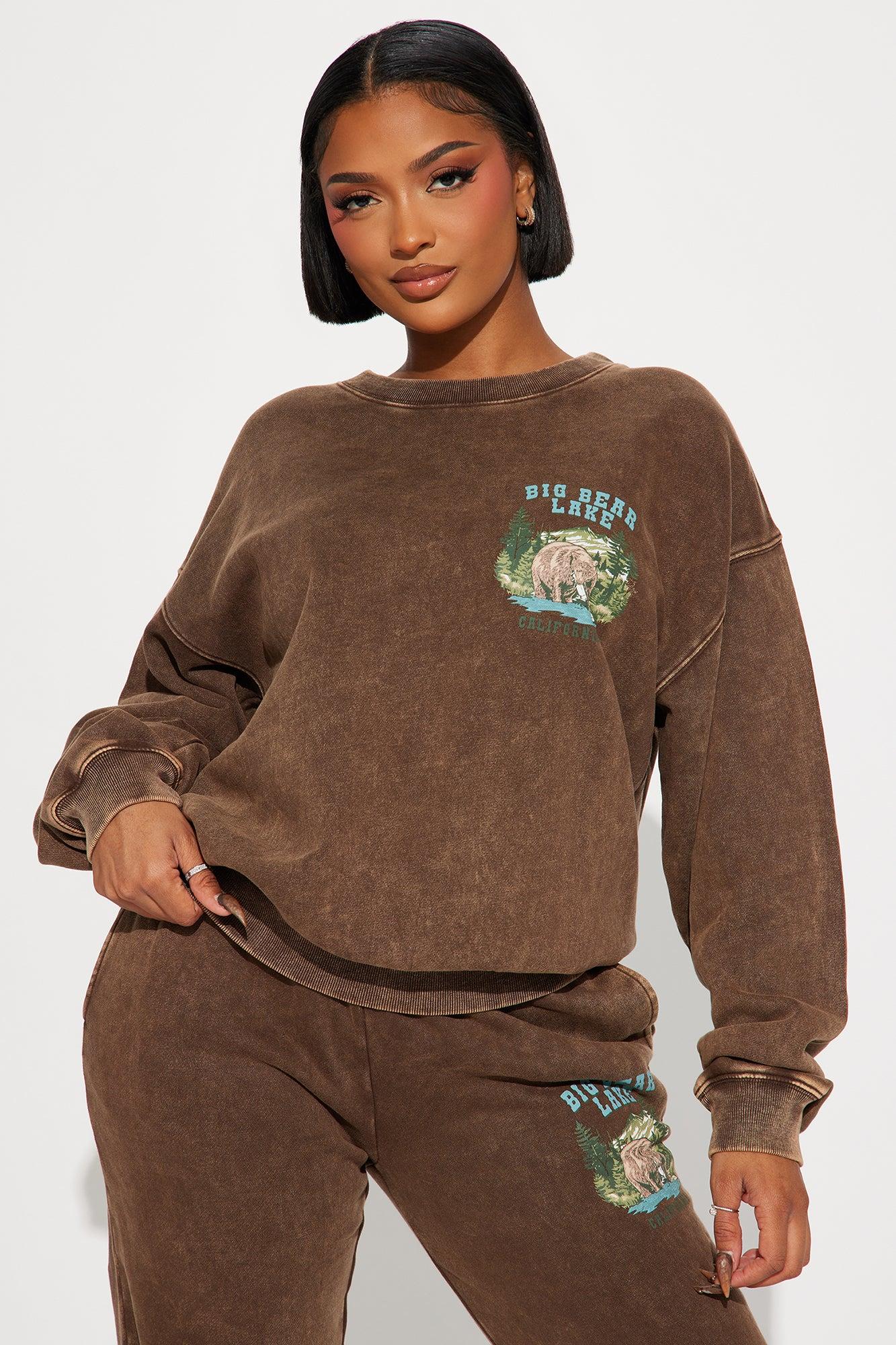 Big Bear Sweatsuit - Brown Product Image