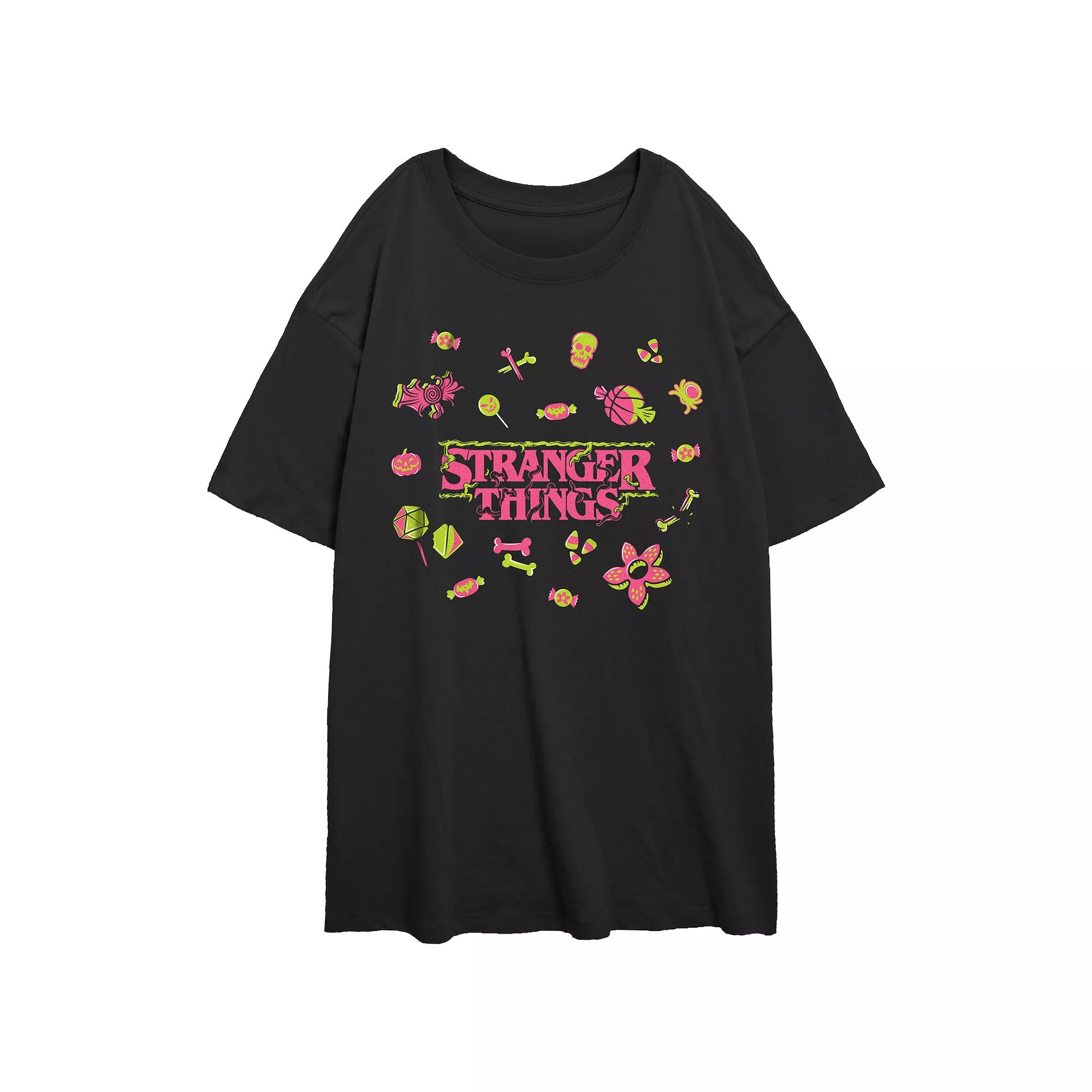 Juniors' Friends Icons Oversized Graphic Tee, Women's, Size: XS, Black Product Image