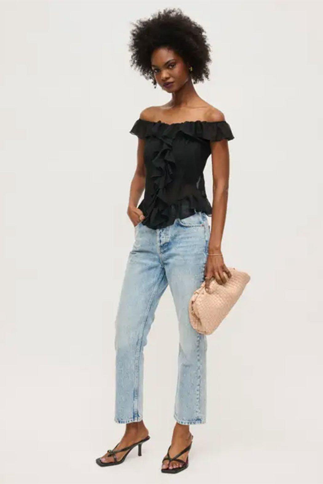 Tate Woven Frame Clutch Product Image