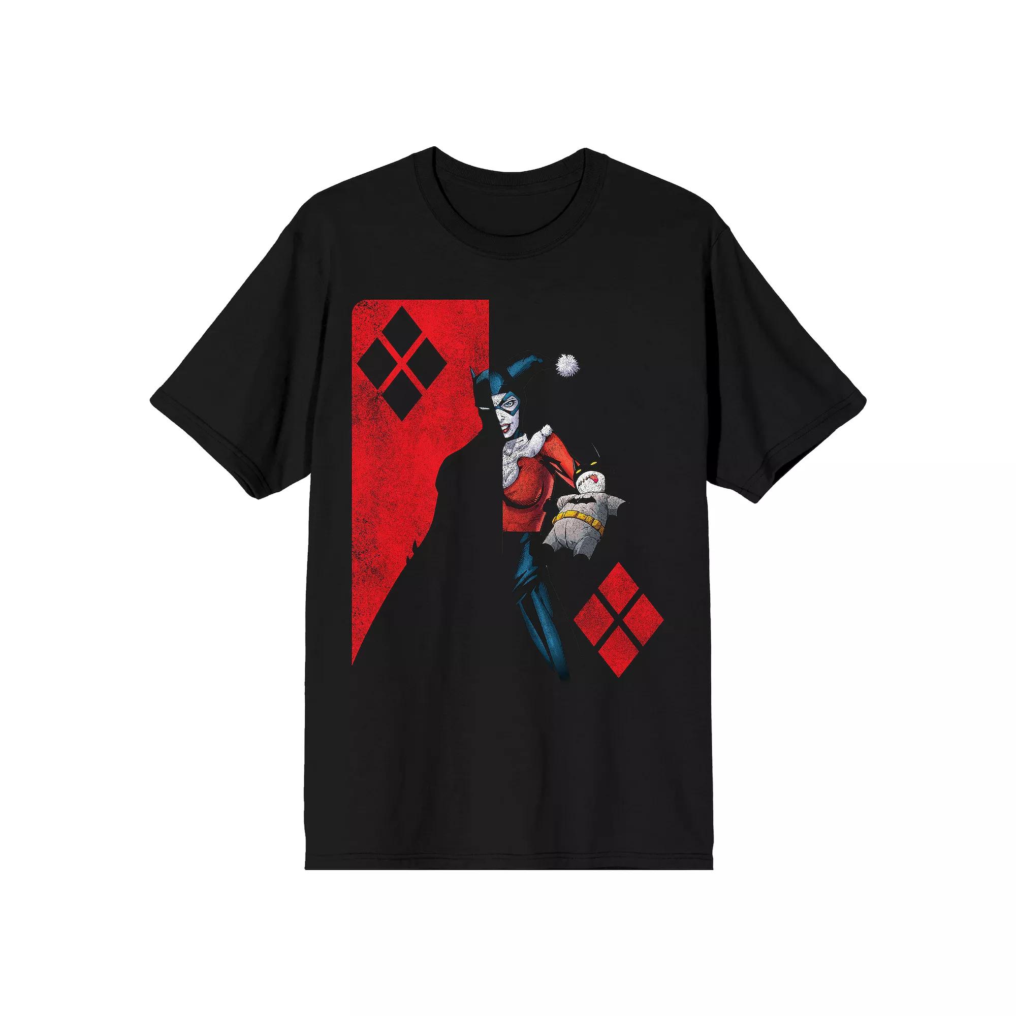 Men's Harley Quinn: Birds of Prey Diamonds Tee, Size: XXL, White Product Image
