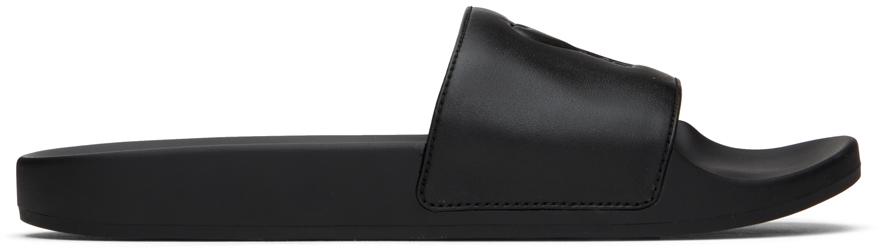 Black Ami de Cœur Slides Product Image