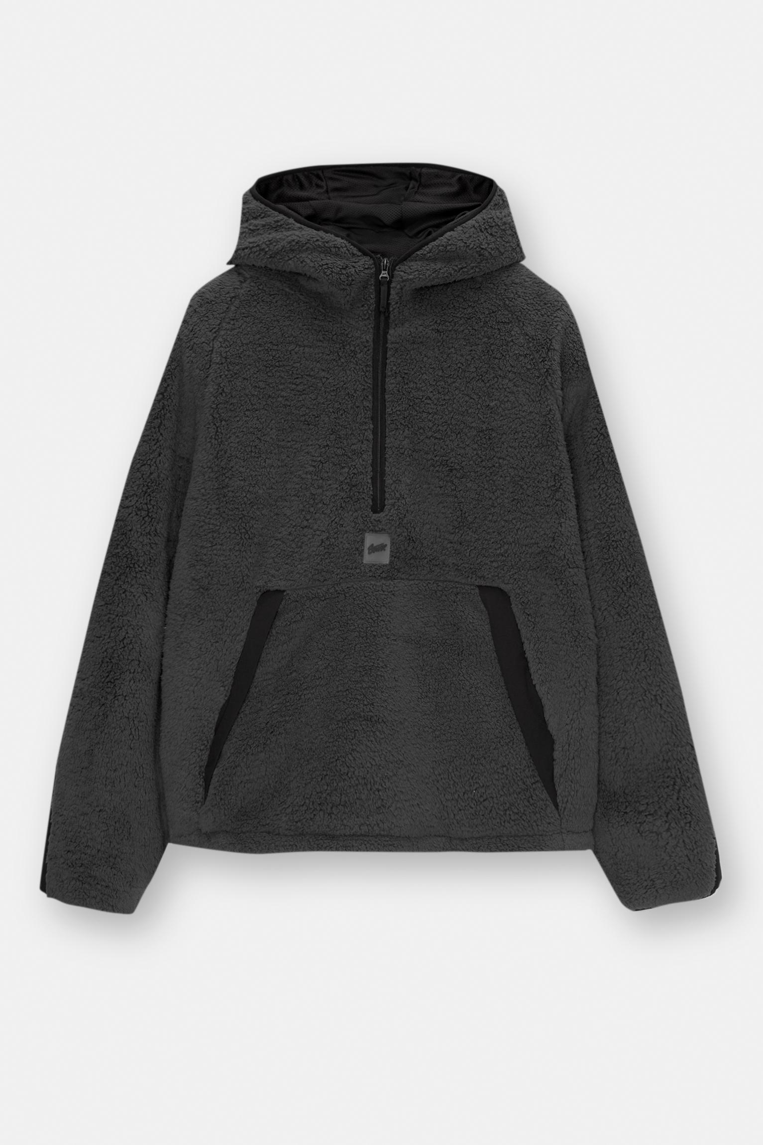 Hooded teddy jacket Product Image