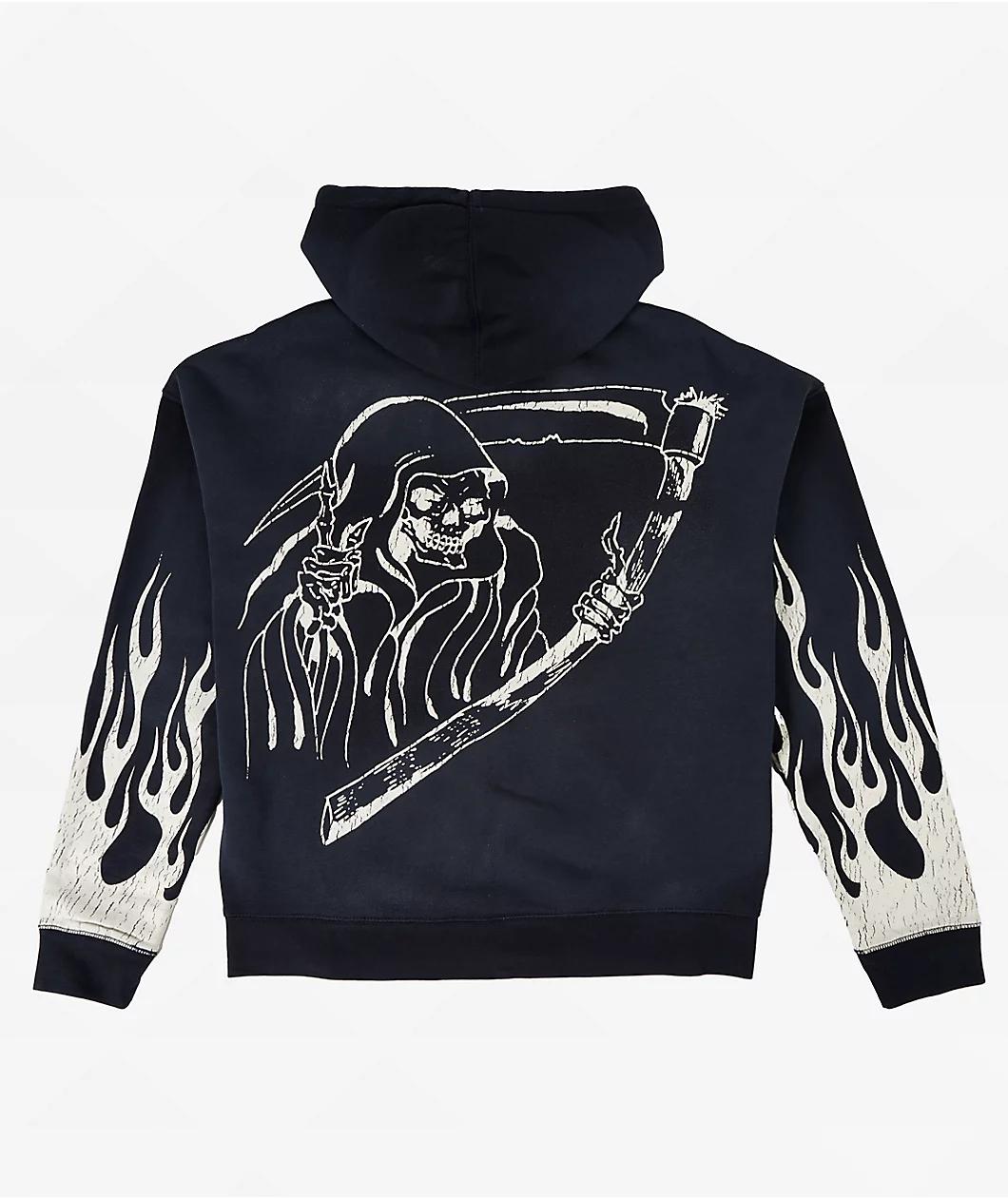 Ed Hardy Lord Sunfade Navy Zip Hoodie Product Image