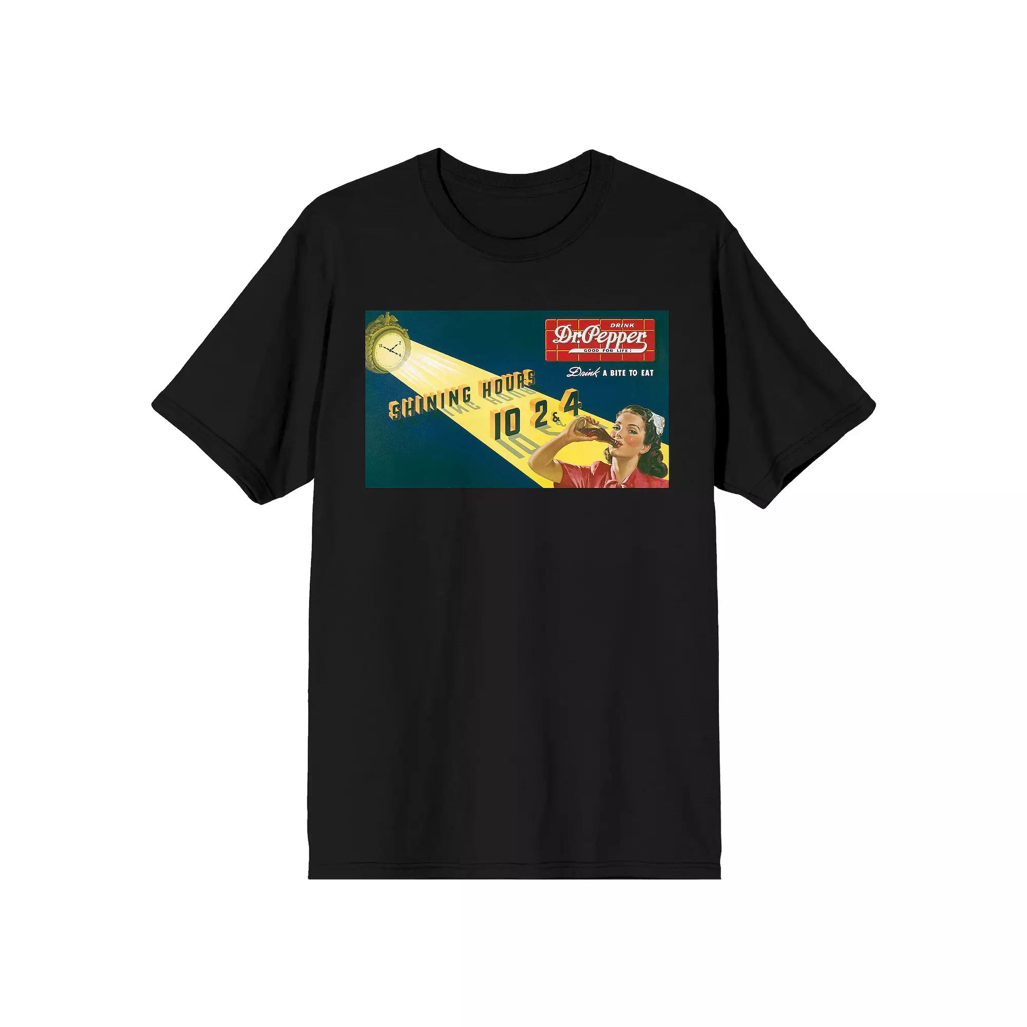 Men's Dr. Pepper Shining Hours Tee, Size: Large, Black Product Image