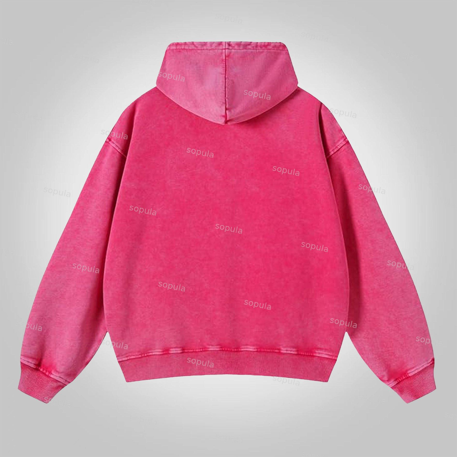 Sopula Streetwear Risen King Graphic Jesus Washed Zip-Up Hoodie Product Image