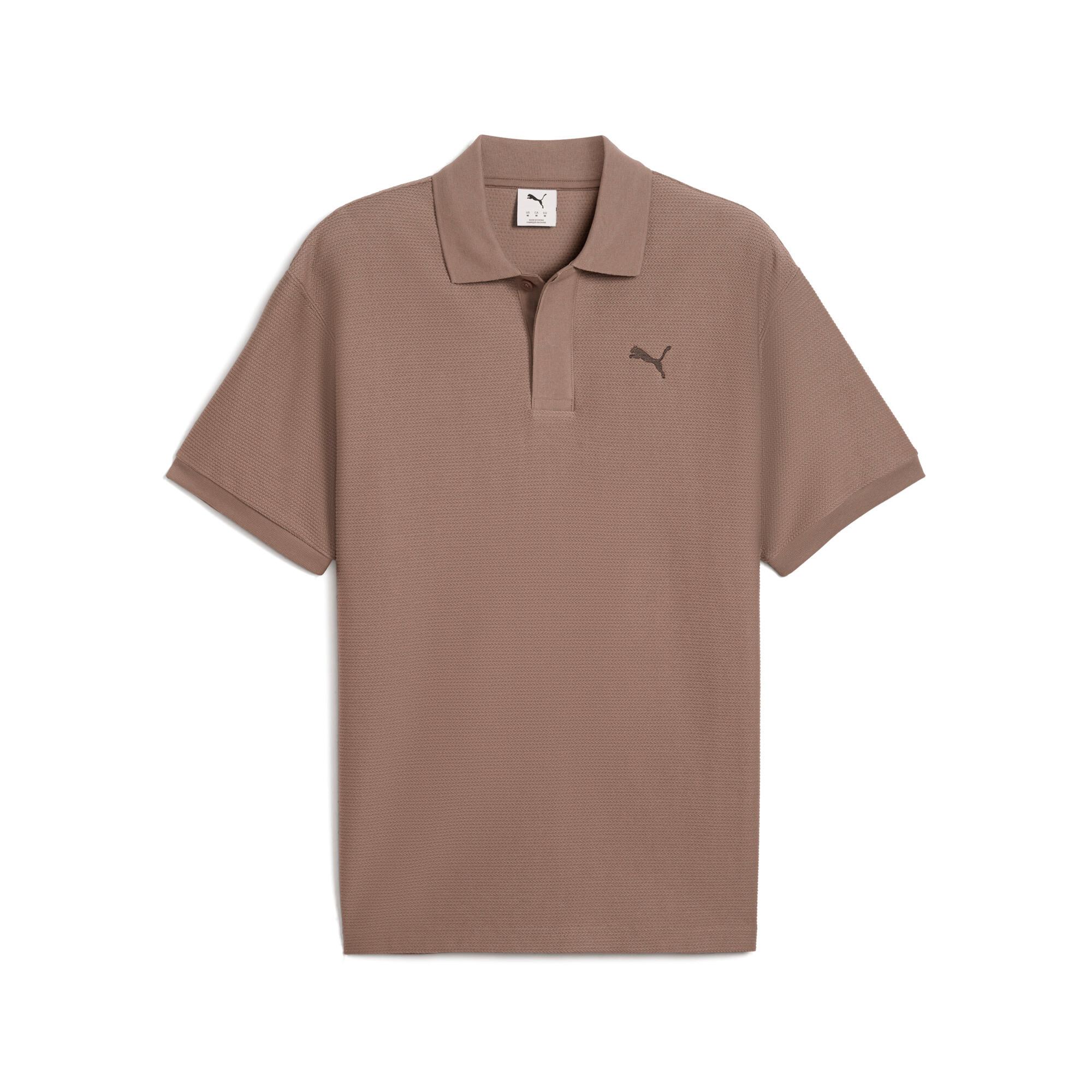 PUMA PREMIUM ESSENTIALS Men's Relaxed Jacquard Polo Shirt Product Image