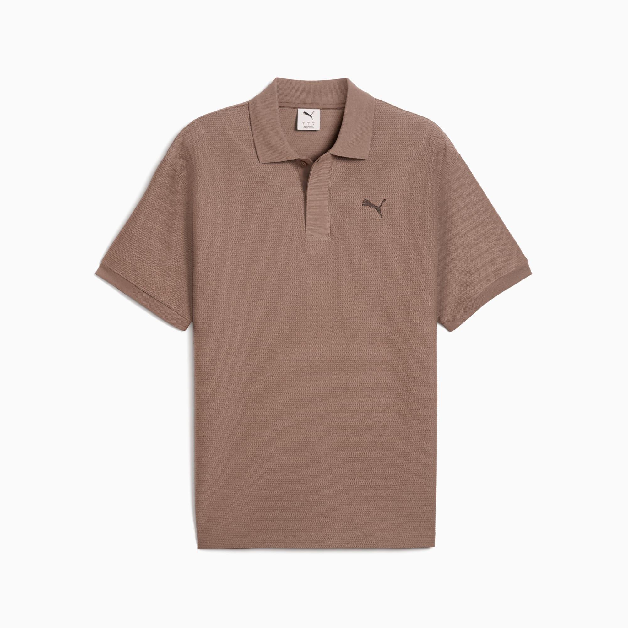 PREMIUM ESSENTIALS Men's Relaxed Jacquard Polo Product Image