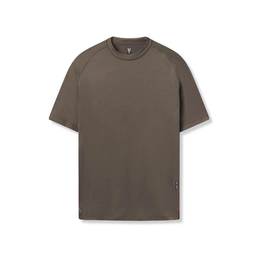 0918. AeroSilver® Fitted Tee - Deep Taupe Product Image