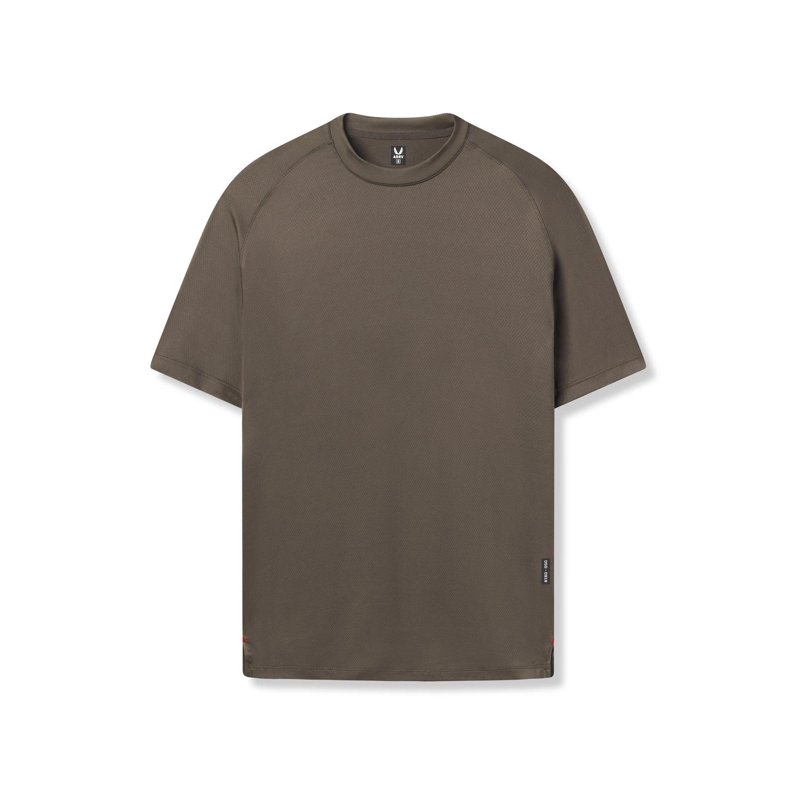 0918. AeroSilver® Fitted Tee - Deep Taupe Product Image