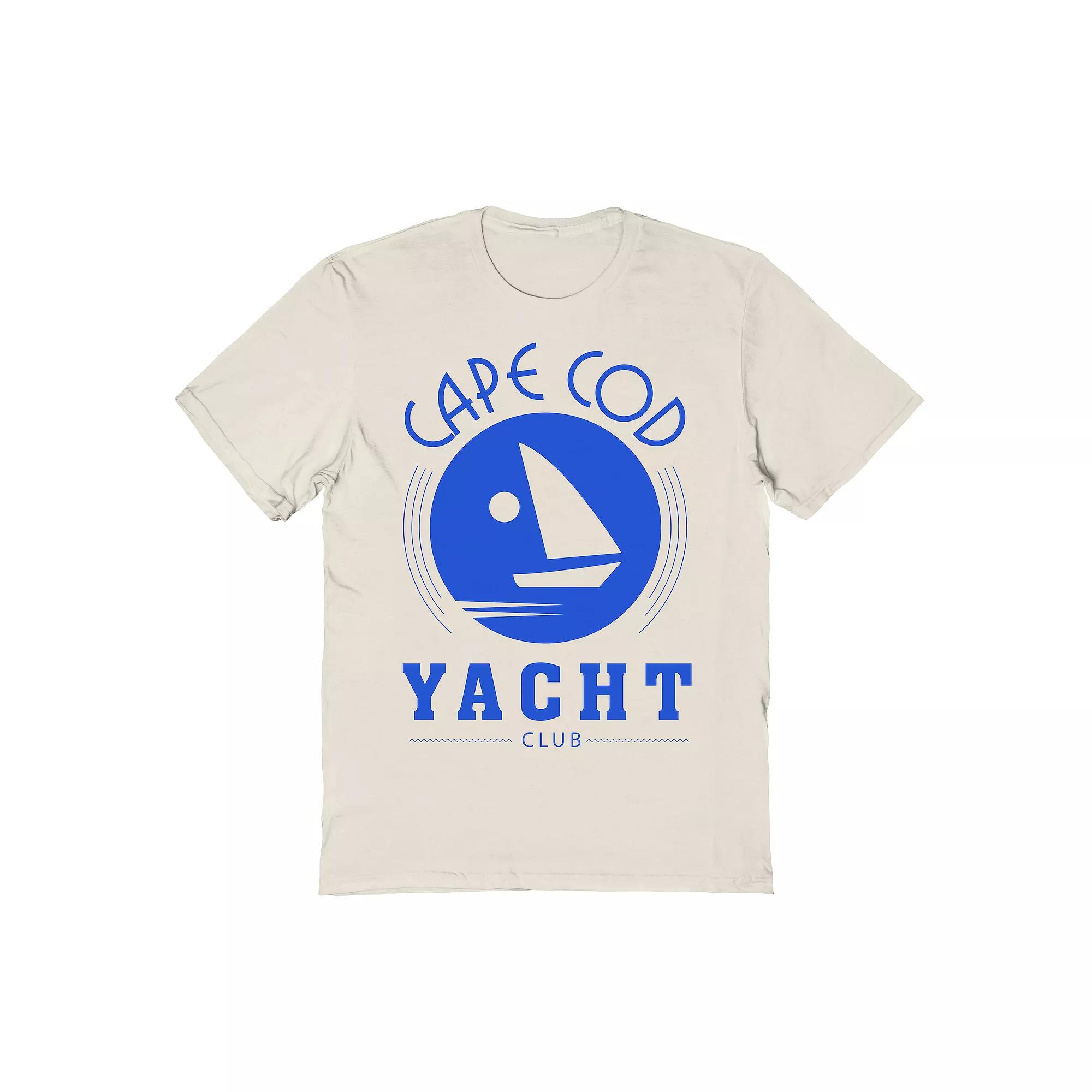 Men's Americana Collection Cape Cod Yacht Graphic Tee, Size: Large, Natural Product Image